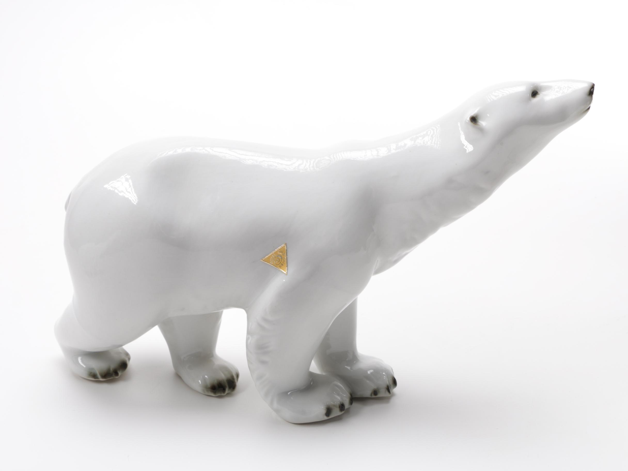 Ceramic Polar Bears From Hutschenreuther, Royal Dux, B&G