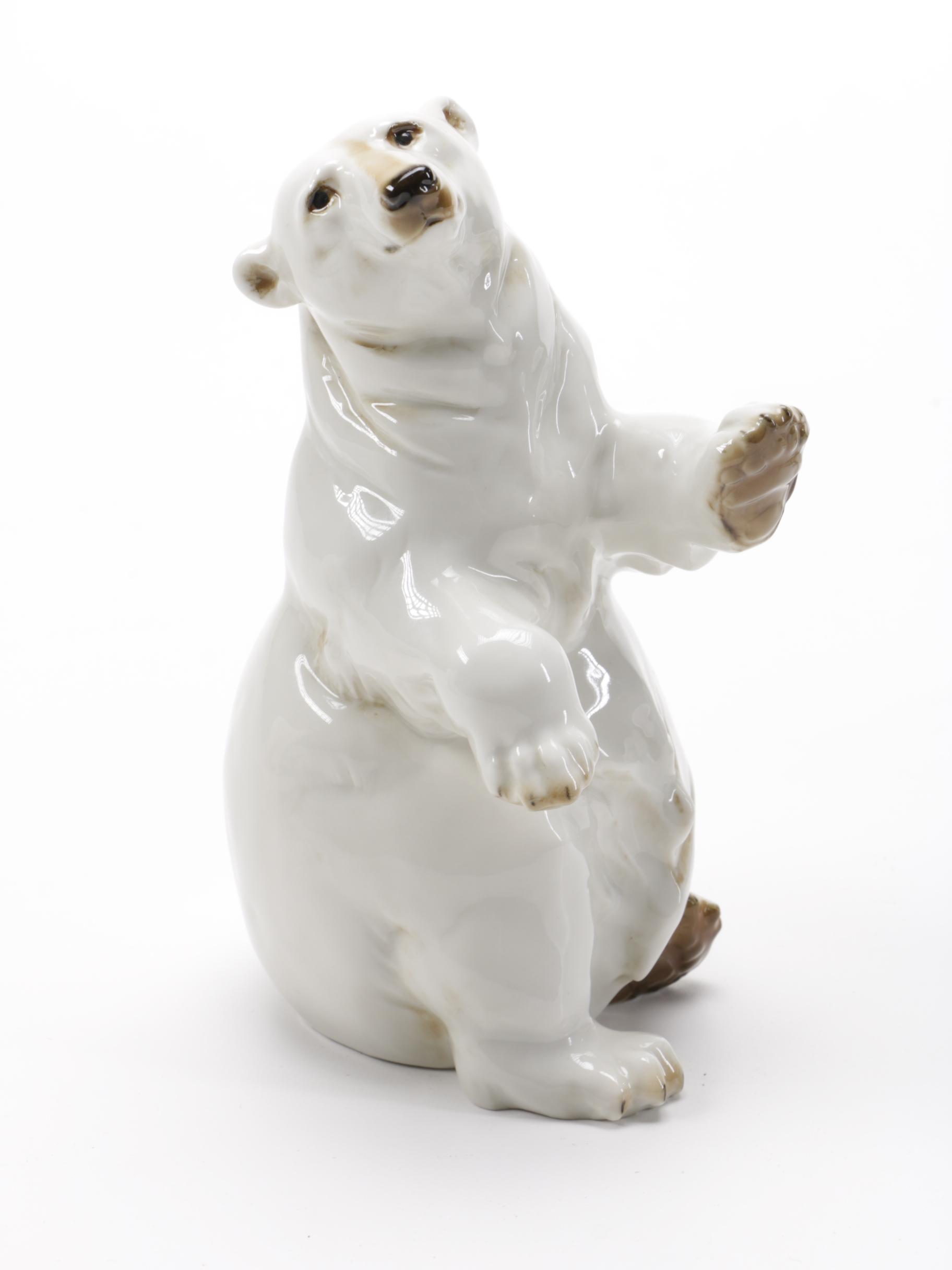 Ceramic Polar Bears From Hutschenreuther, Royal Dux, B&G