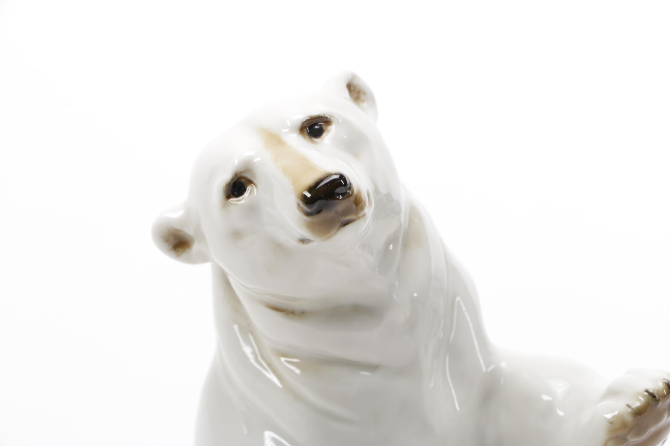Ceramic Polar Bears From Hutschenreuther, Royal Dux, B&G
