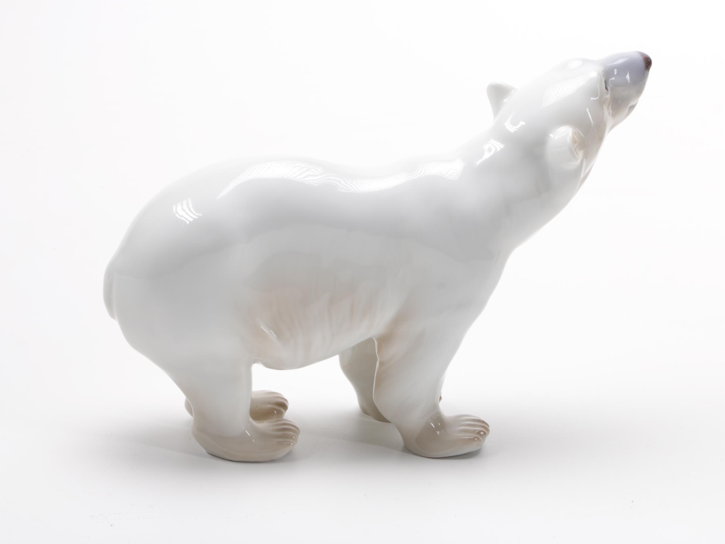 Ceramic Polar Bears From Hutschenreuther, Royal Dux, B&G