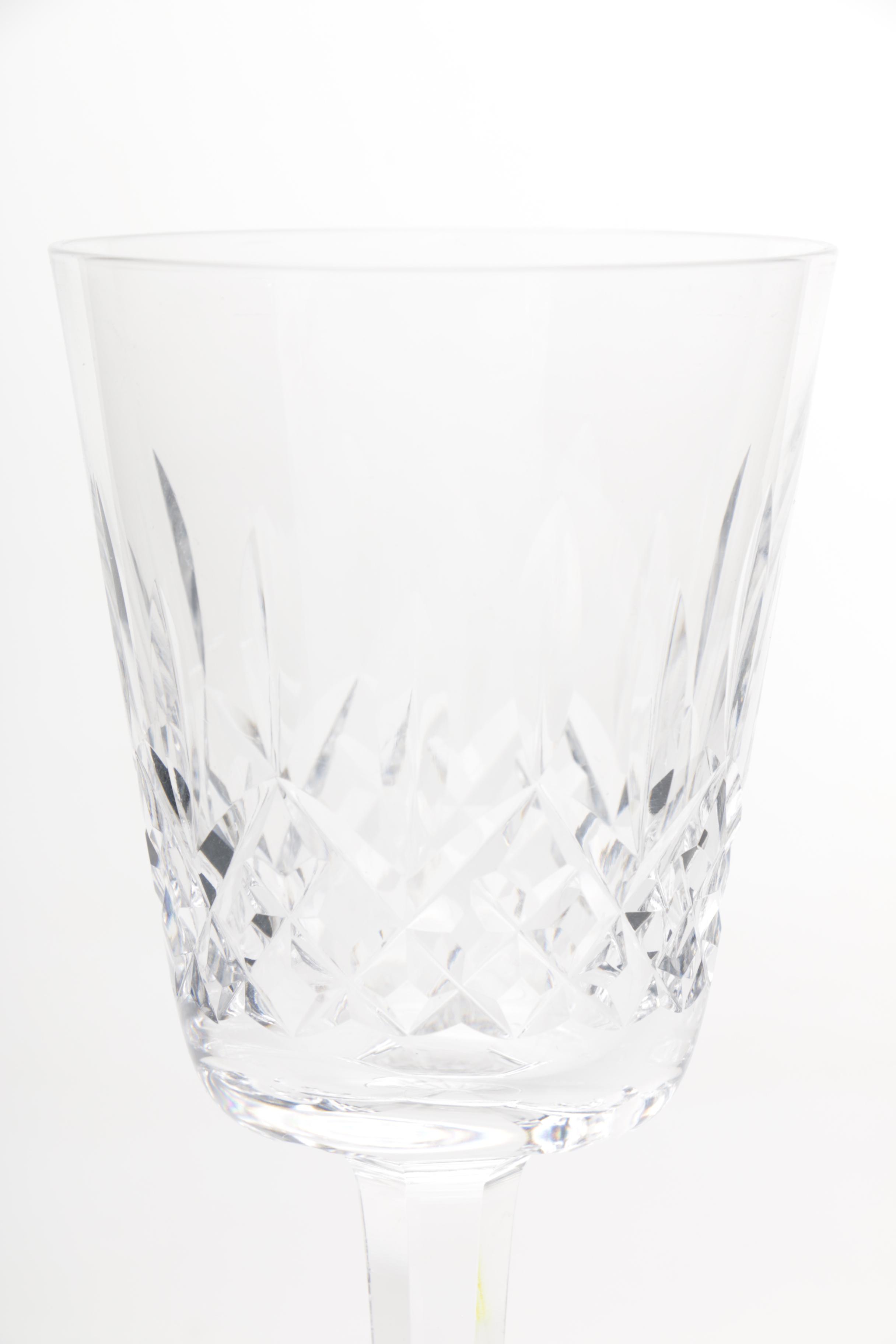 Waterford "Lismore" Crystal Water Goblets