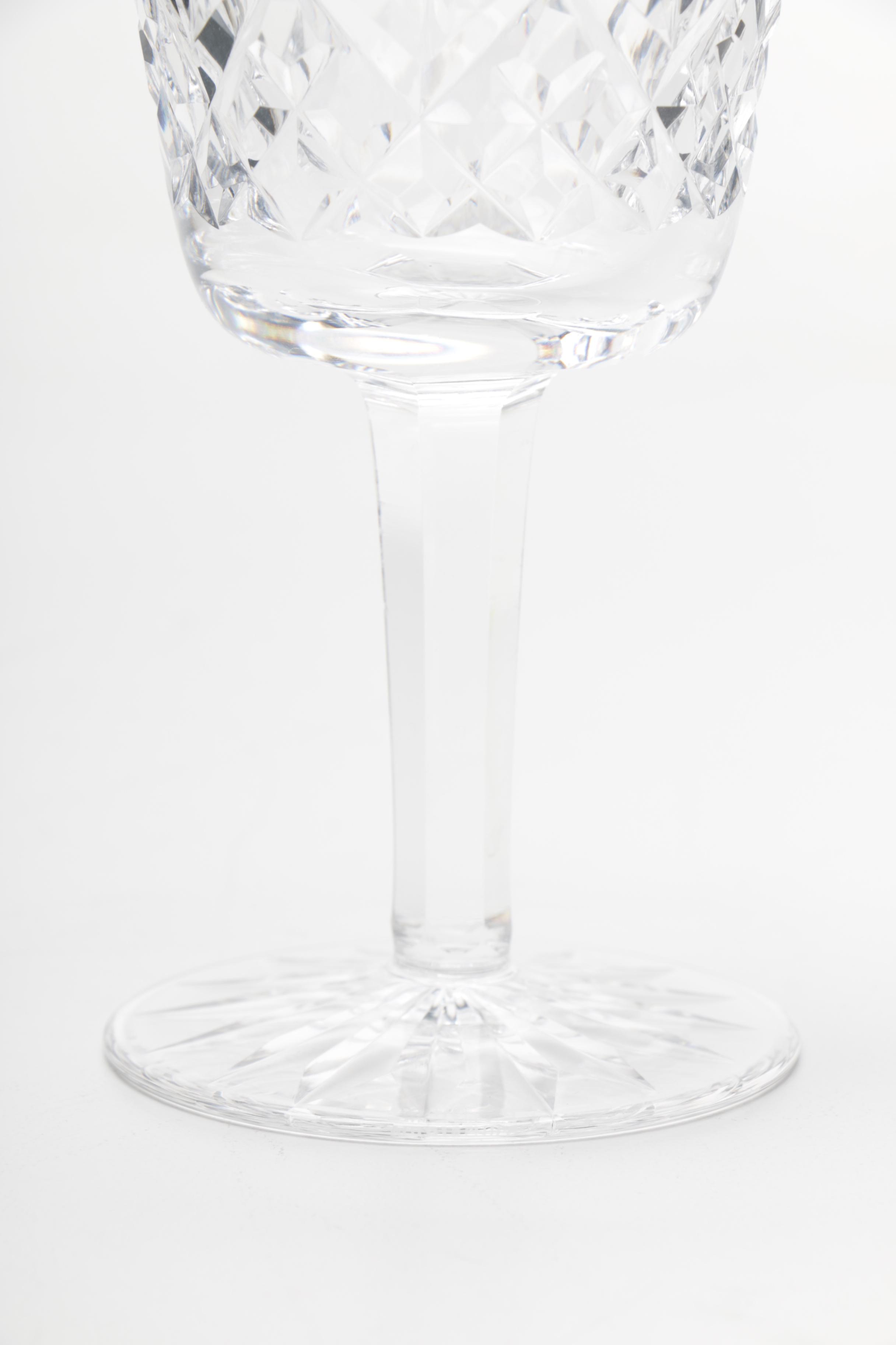 Waterford "Lismore" Crystal Water Goblets