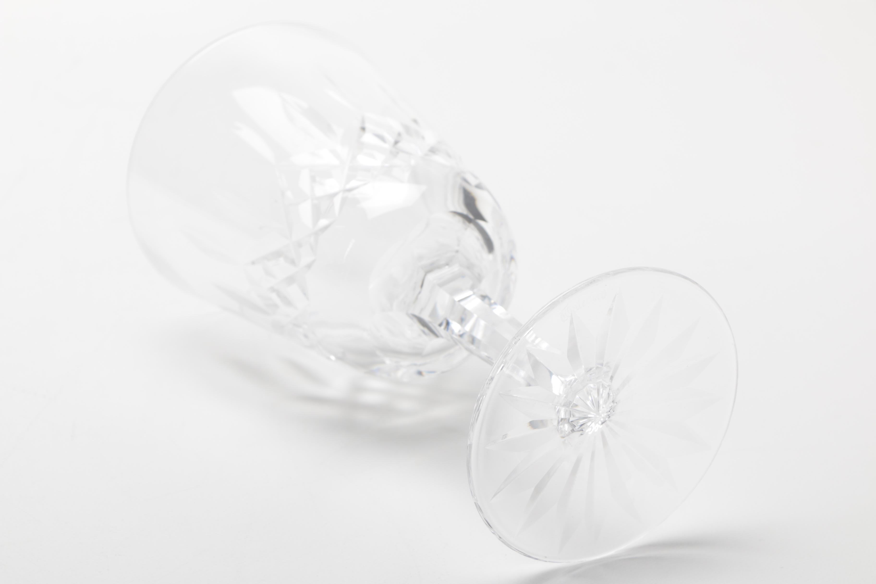 Waterford "Lismore" Crystal Water Goblets