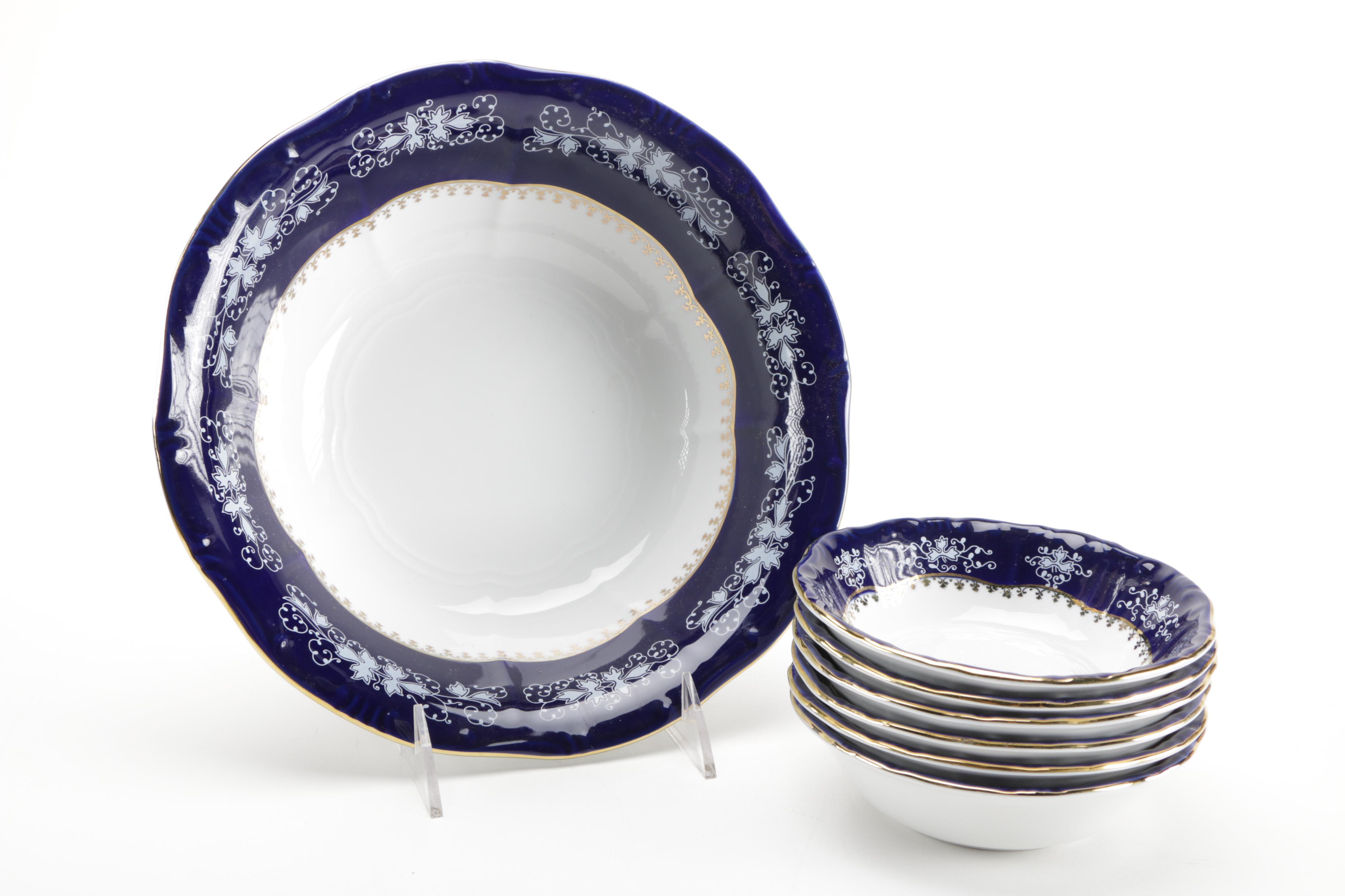 Zsolnay of Pécs Bowl Set From Hungary
