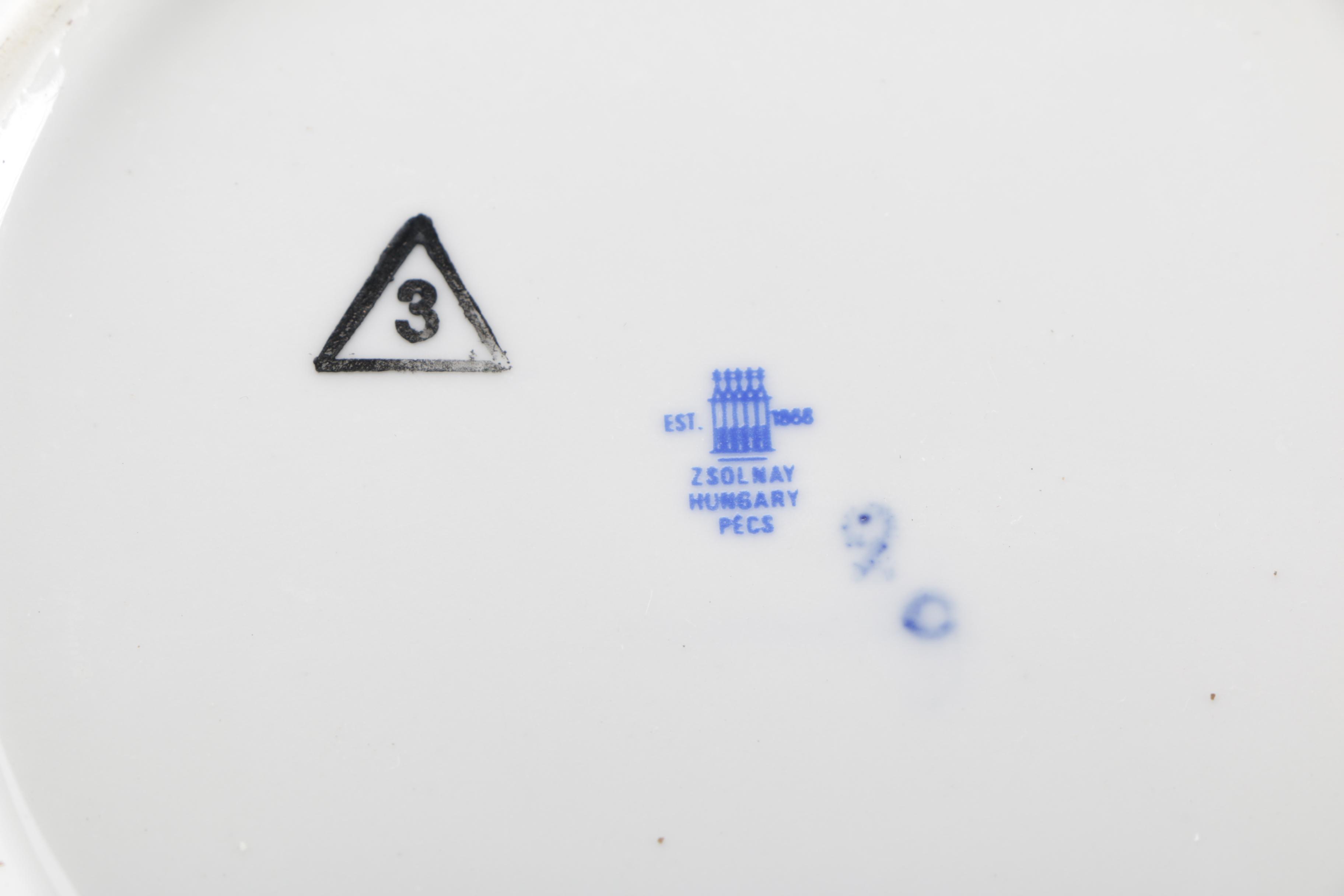 Zsolnay of Pécs Bowl Set From Hungary