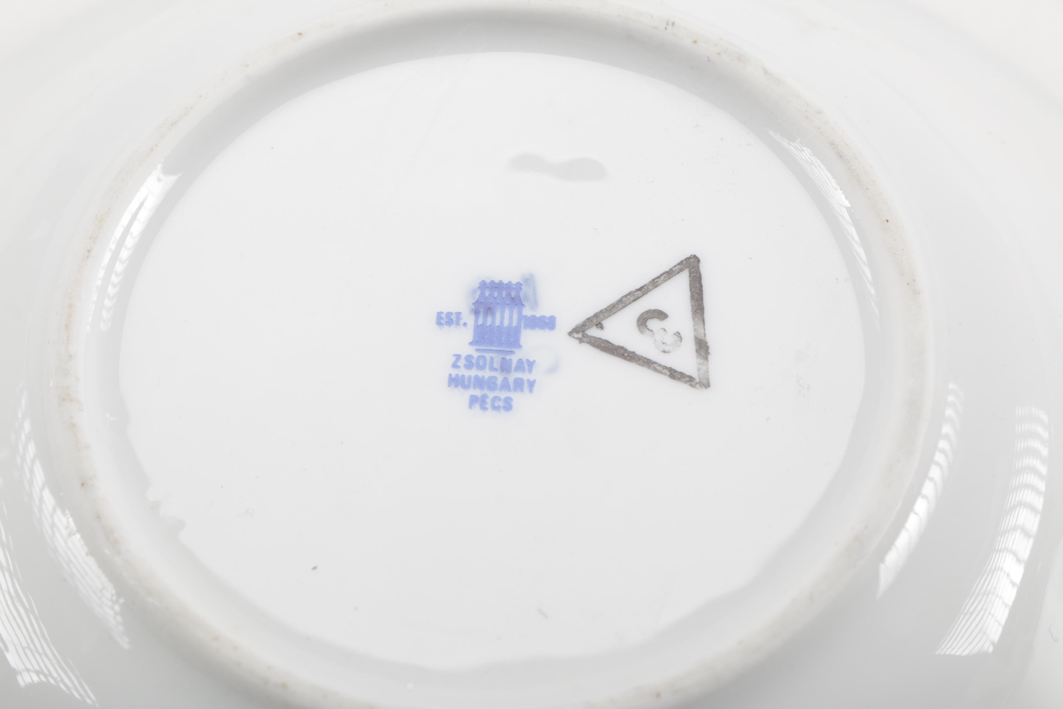 Zsolnay of Pécs Bowl Set From Hungary