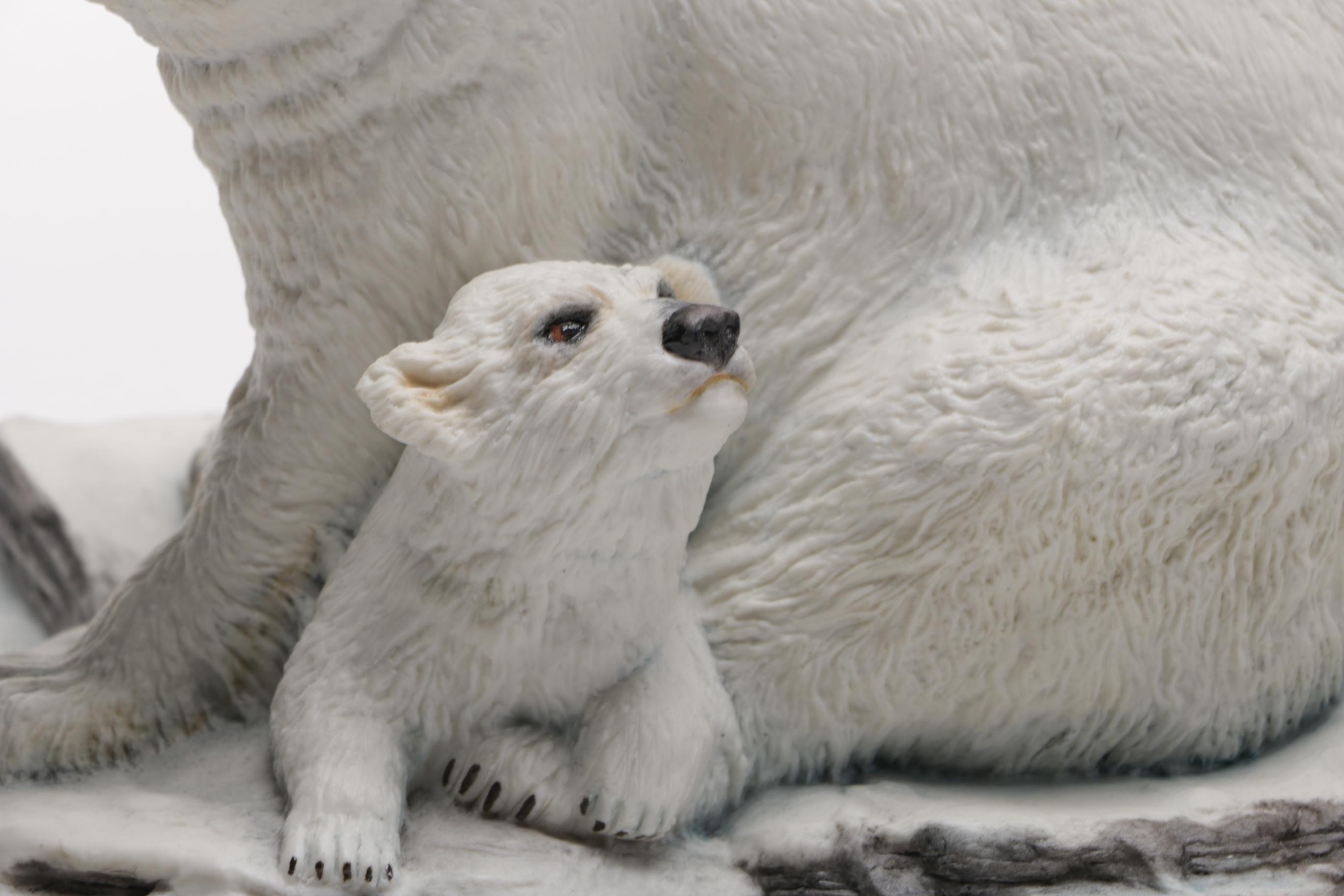 Polar Bear Figurines Including Boehm and Wolf Original