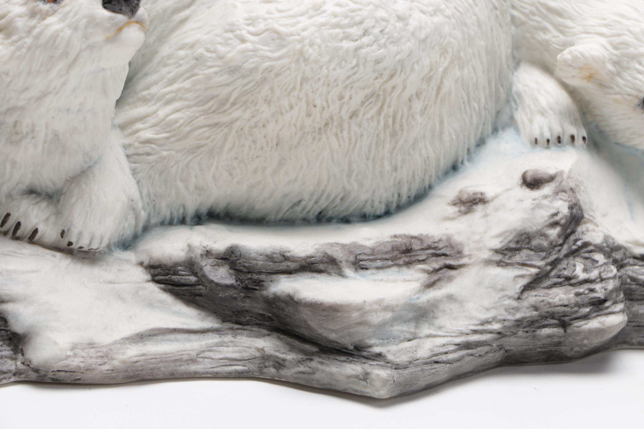 Polar Bear Figurines Including Boehm and Wolf Original