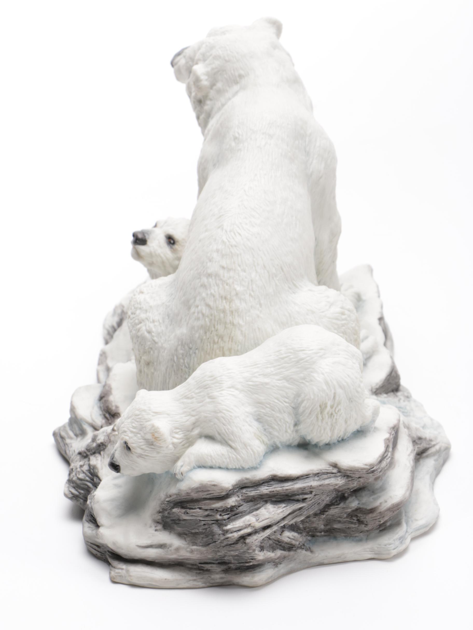 Polar Bear Figurines Including Boehm and Wolf Original