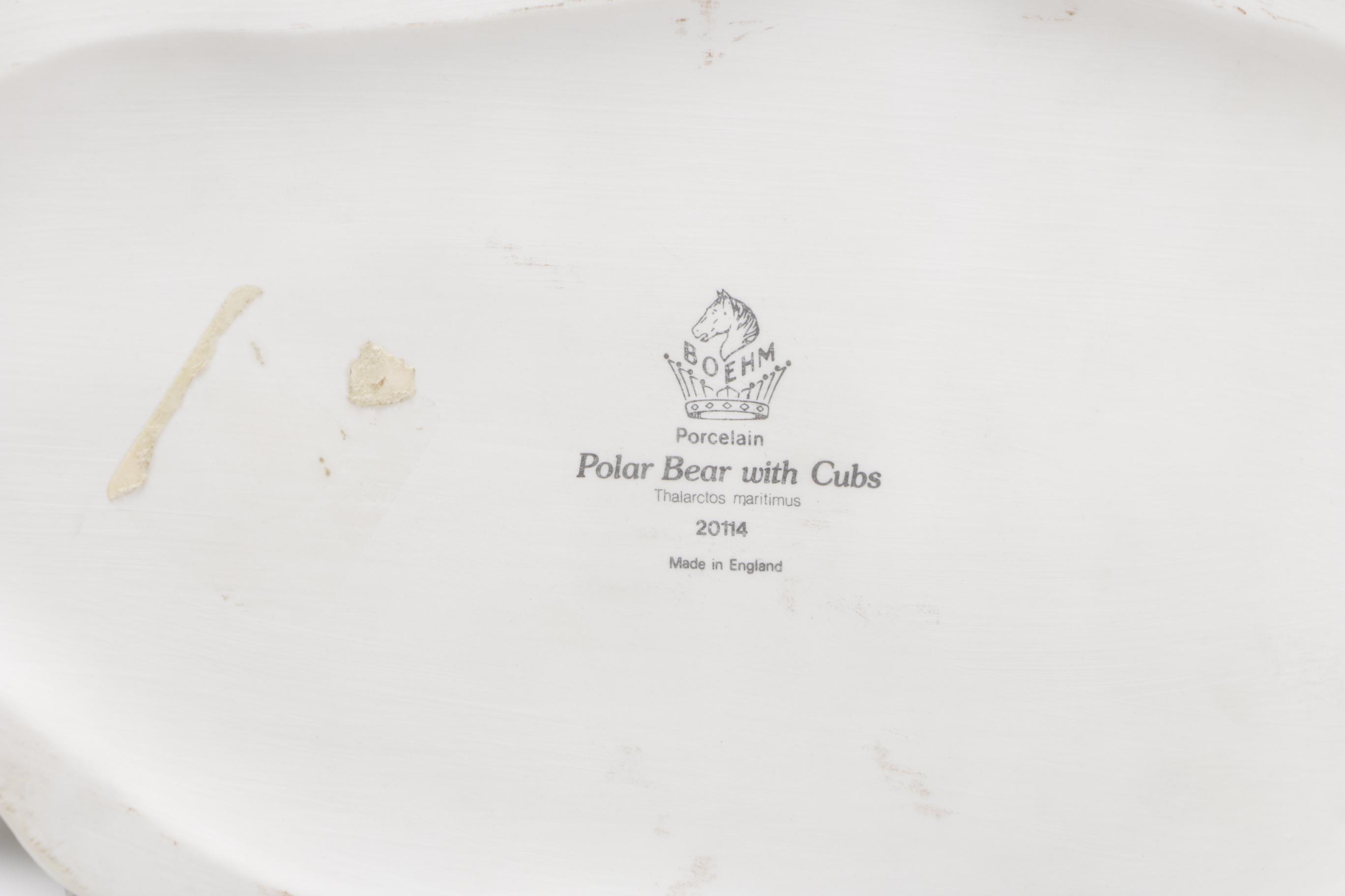 Polar Bear Figurines Including Boehm and Wolf Original