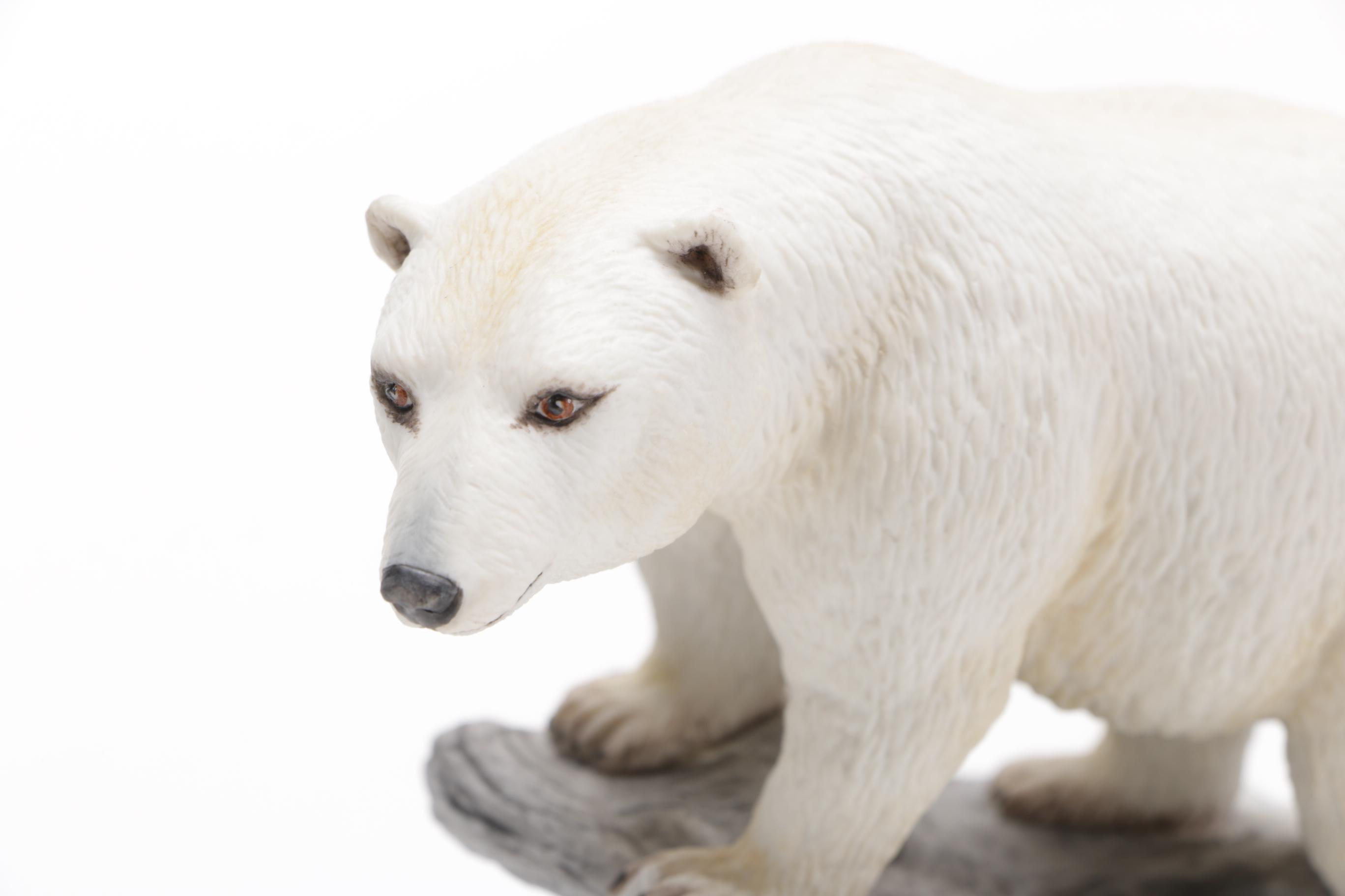 Polar Bear Figurines Including Boehm and Wolf Original