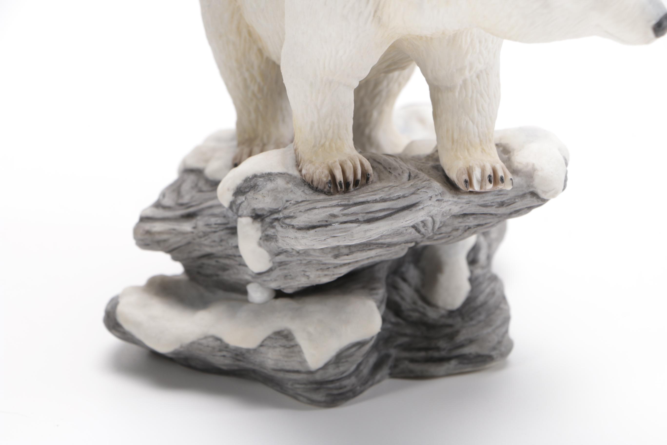 Polar Bear Figurines Including Boehm and Wolf Original