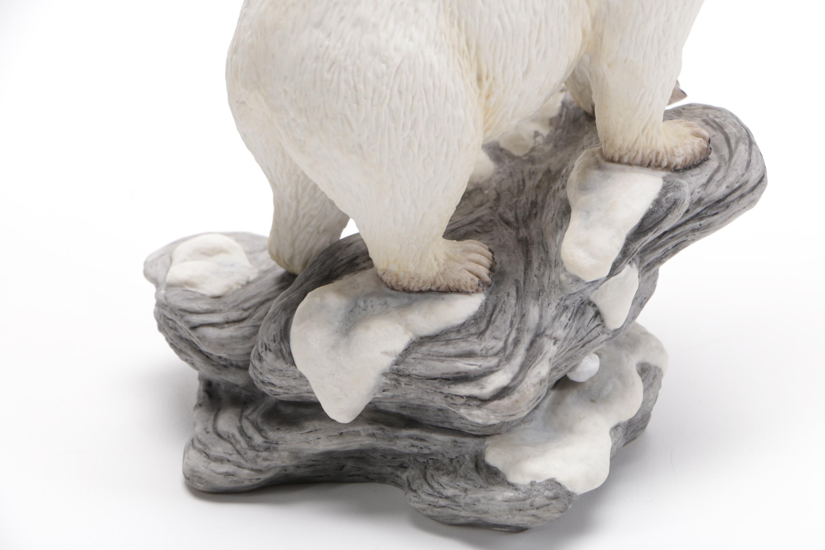 Polar Bear Figurines Including Boehm and Wolf Original