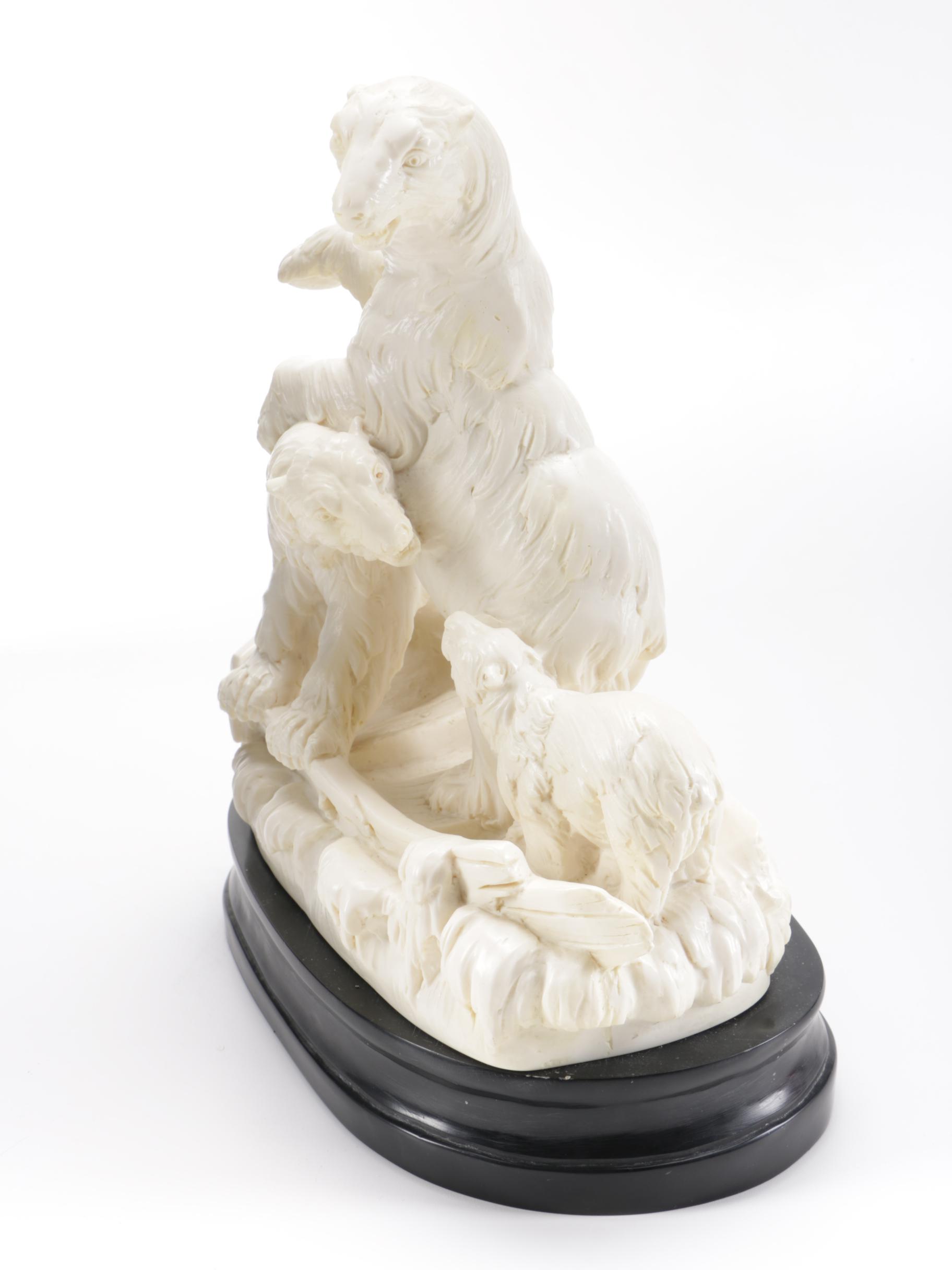 A. Santini Reproduction Sculpture of Polar Bears