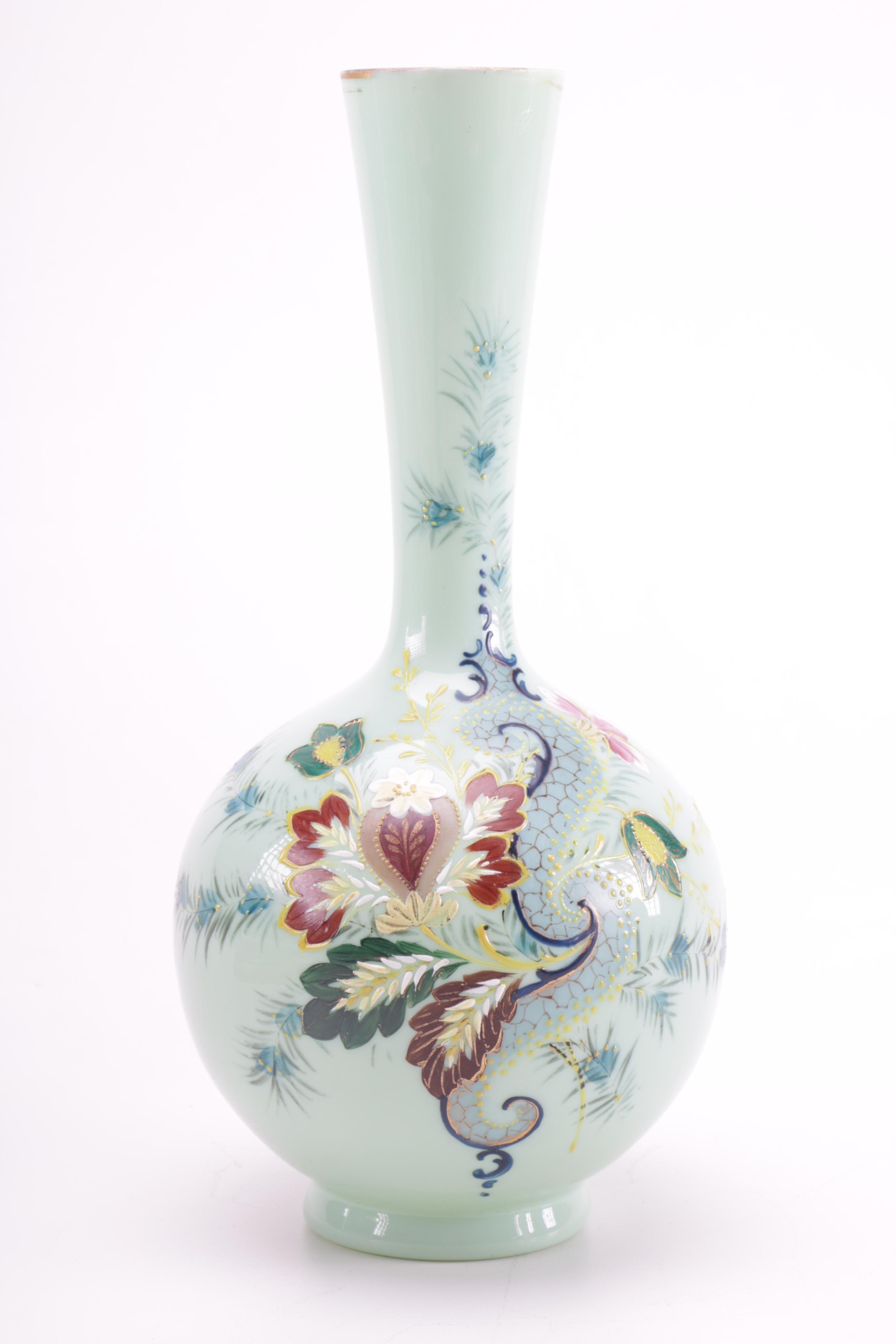 Victorian Opaline Glass With Royal Copley and More