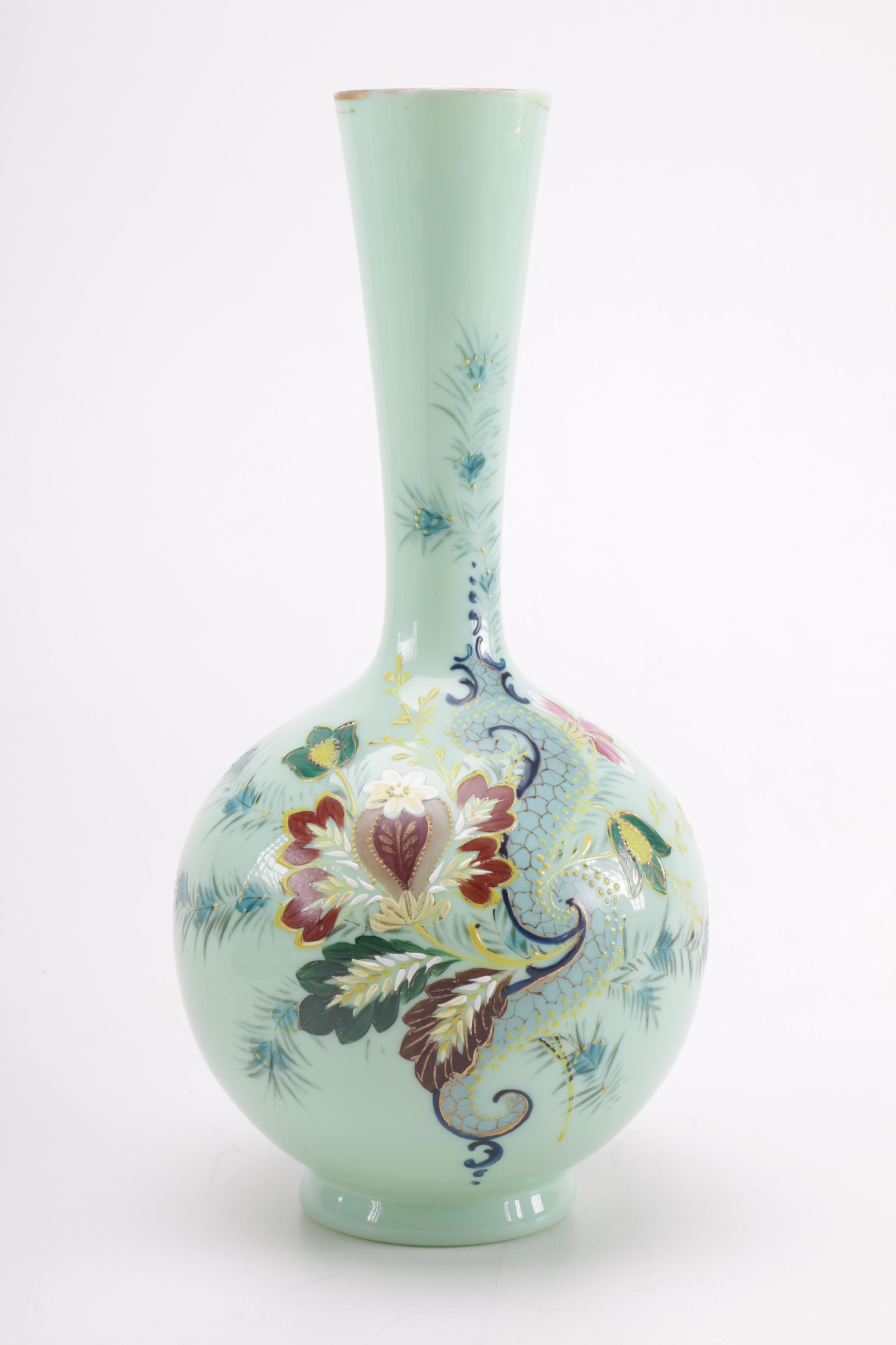 Victorian Opaline Glass With Royal Copley and More