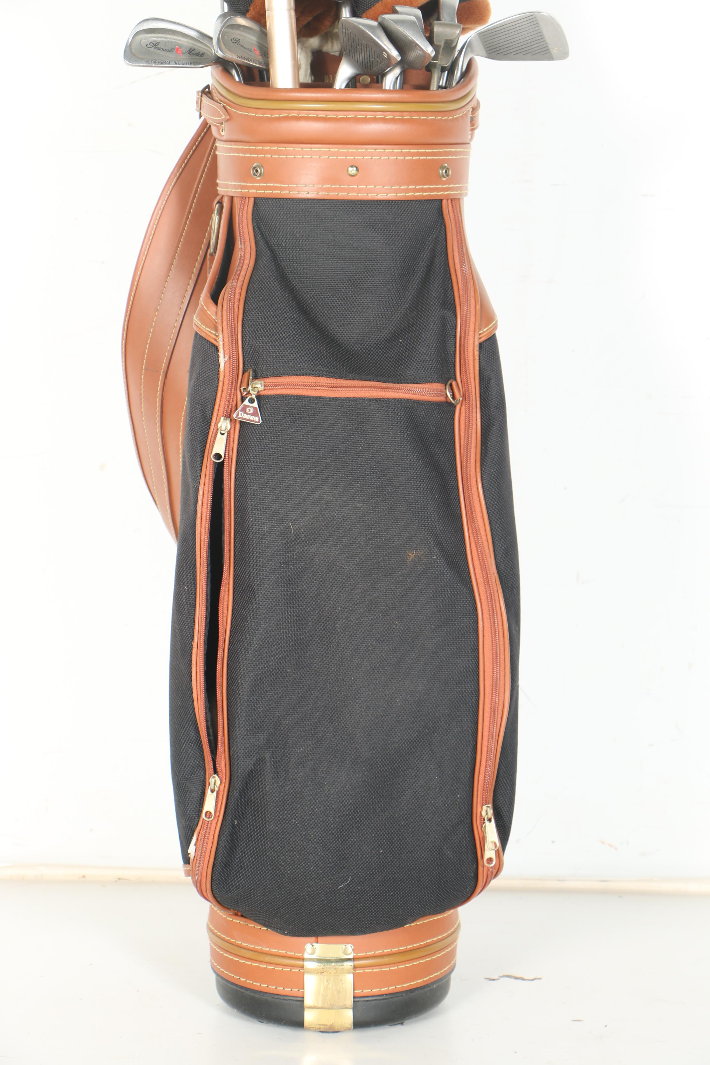 Daiwa Golf Bag with Golf Clubs