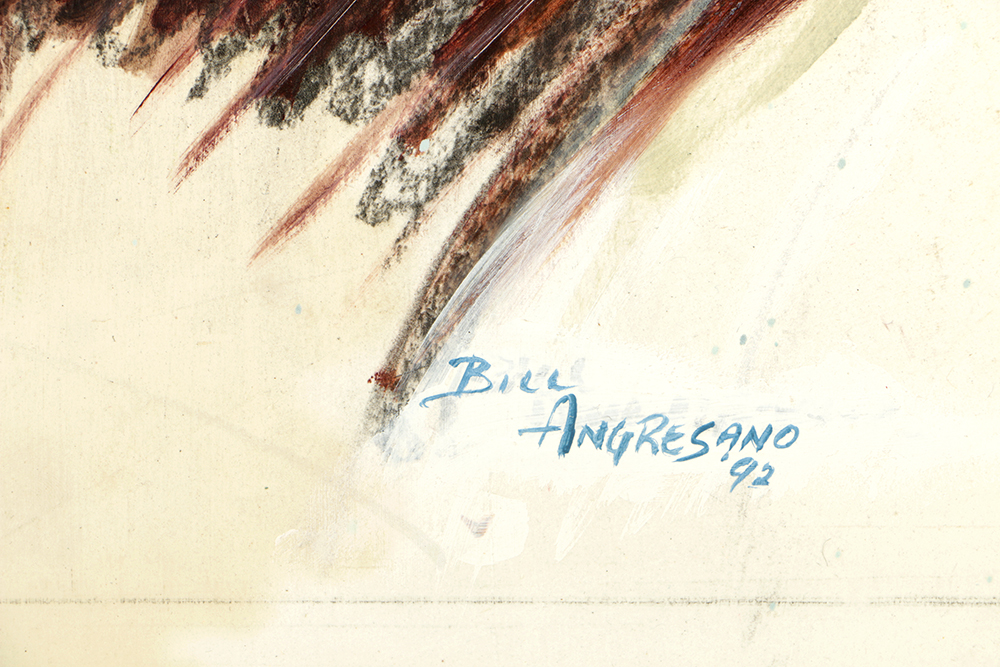 Bill Angresano Oil Painting on Board Portrait of Sean Connery