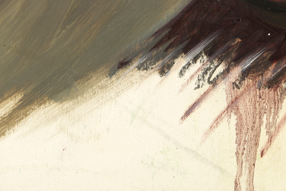 Bill Angresano Oil Painting on Board Portrait of Sean Connery