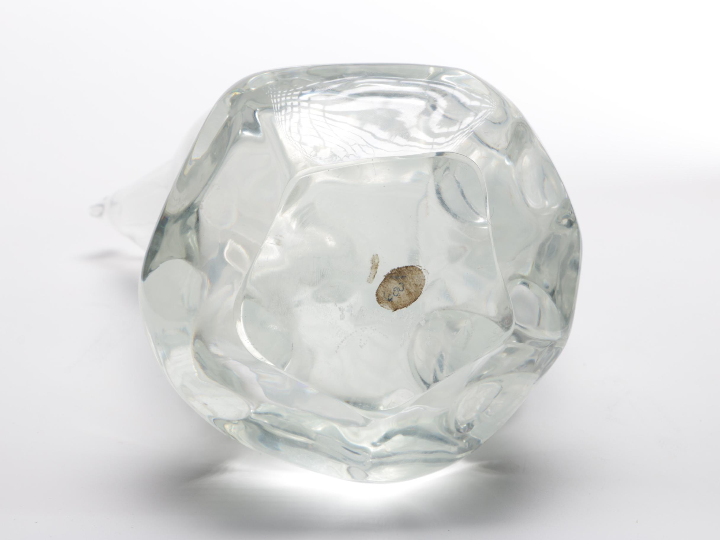 P. Sobatore Frosted Glass Polar Bear Figurine