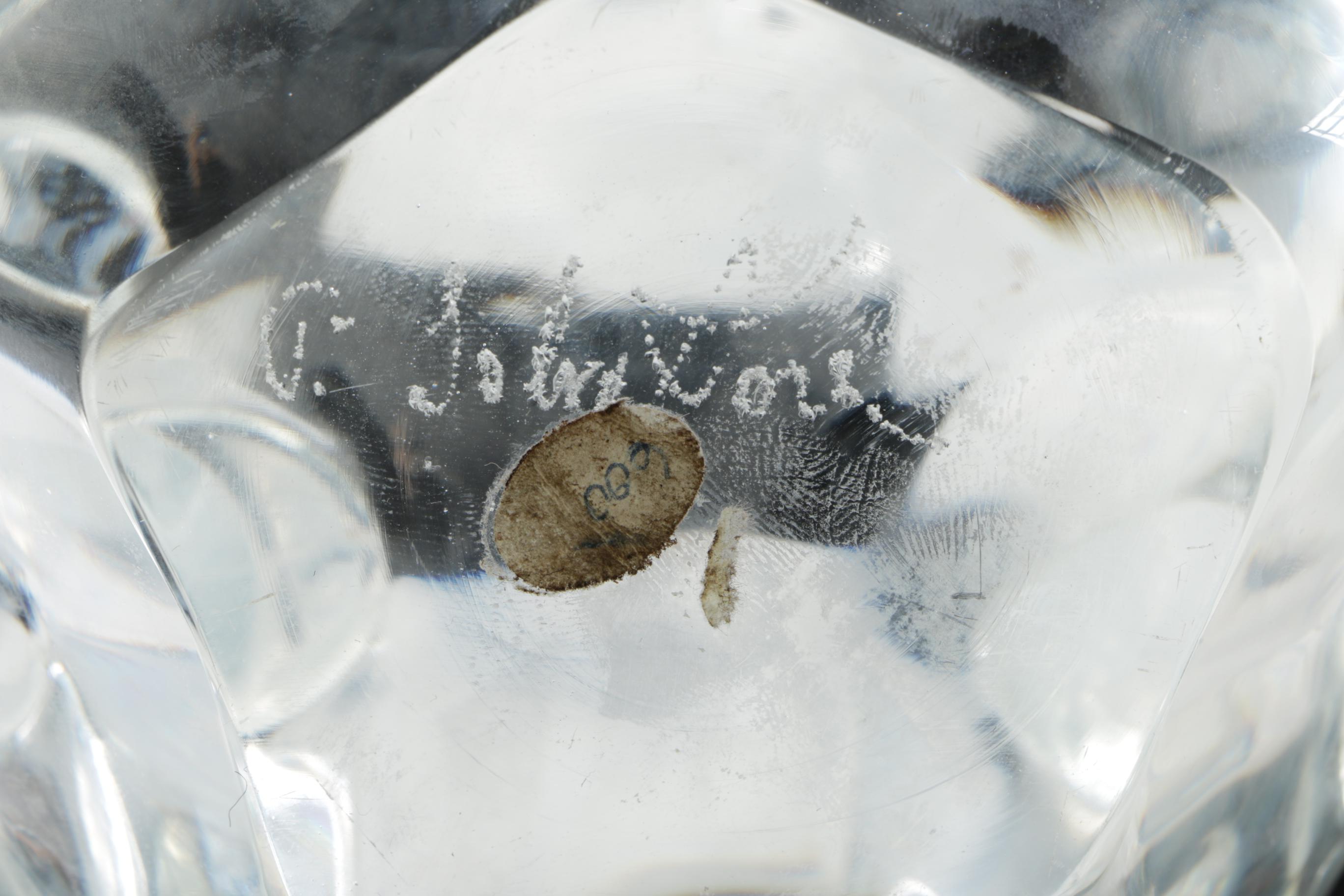 P. Sobatore Frosted Glass Polar Bear Figurine