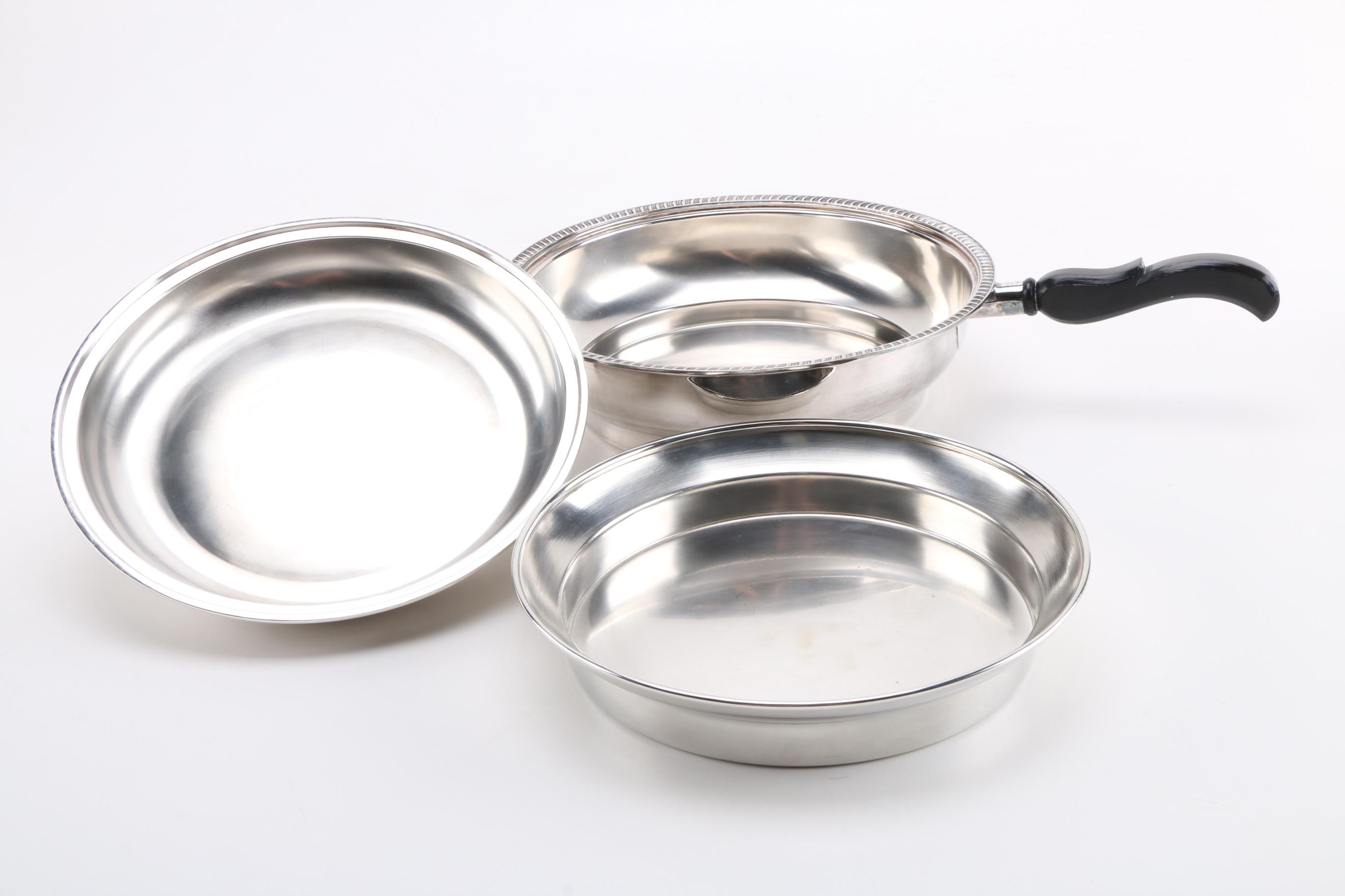 1957 Eugen Ferner Chaffing Dish and Bristol Silver Plate Lidded Dish