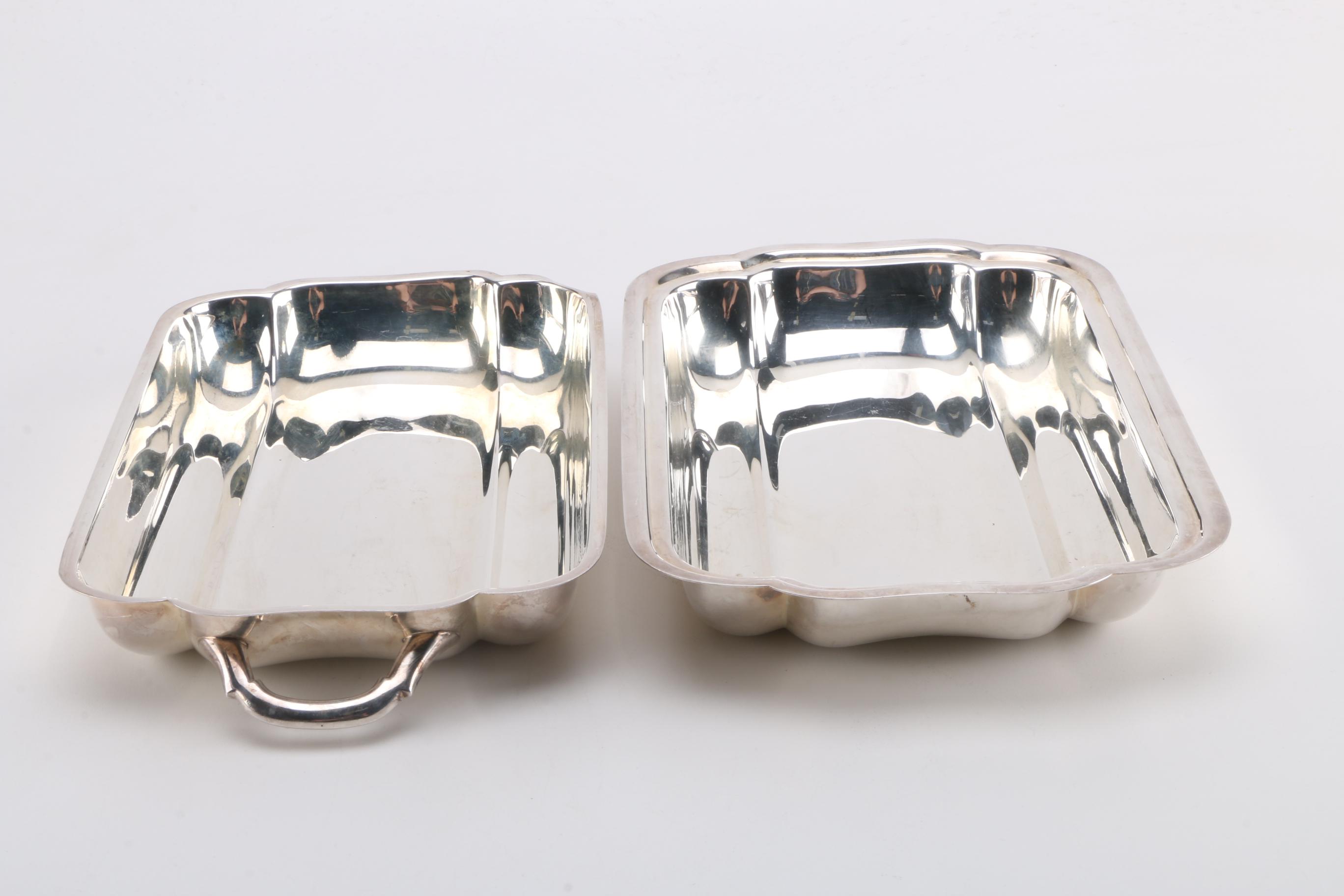 1957 Eugen Ferner Chaffing Dish and Bristol Silver Plate Lidded Dish