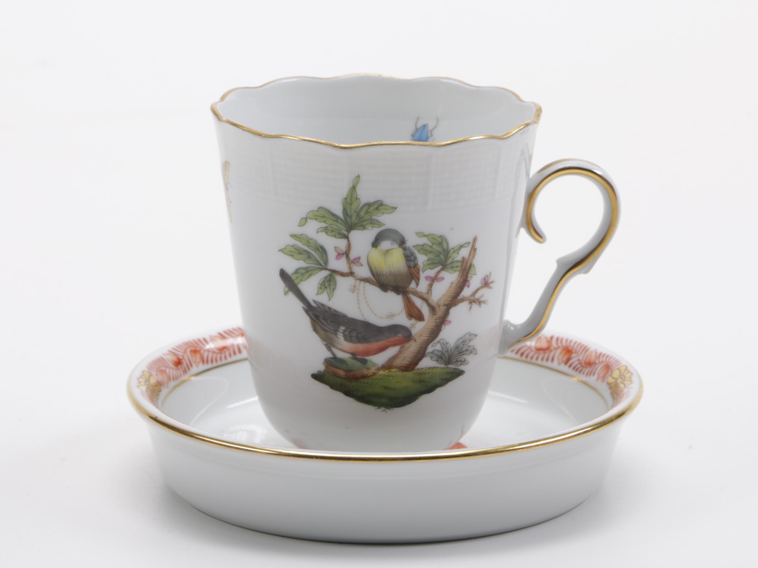 Porcelain Tableware Featuring Herend With 24K Gold