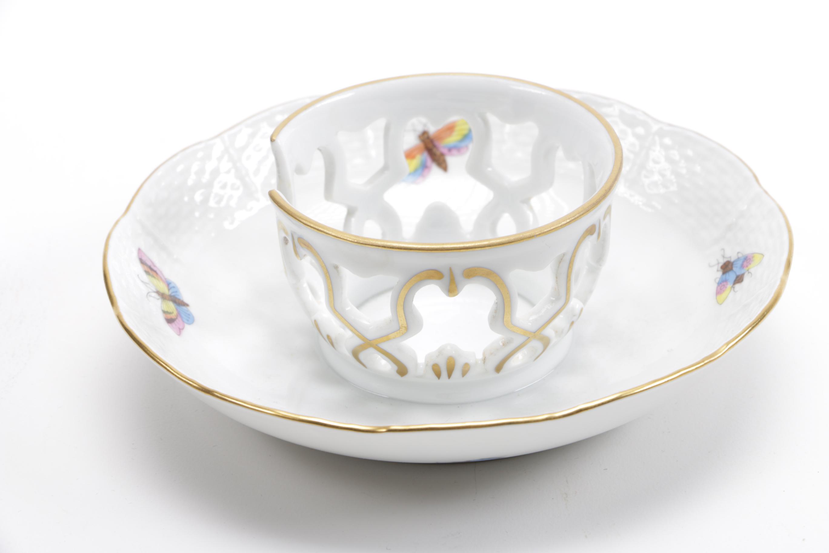 Porcelain Tableware Featuring Herend With 24K Gold