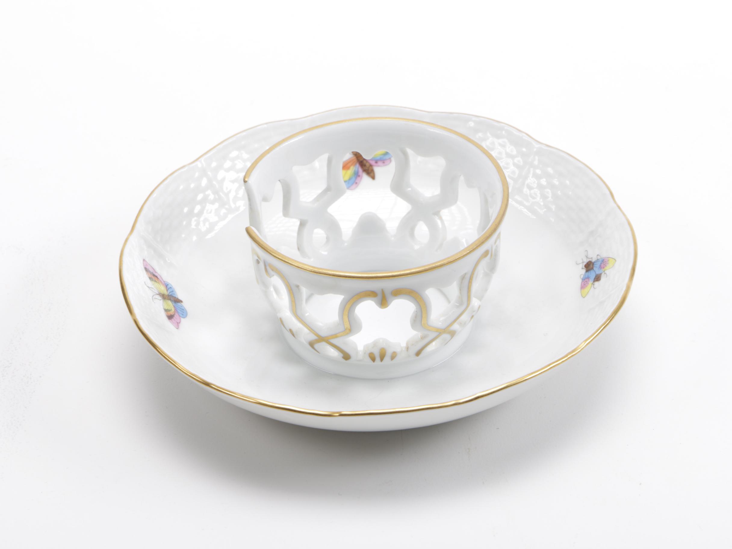 Porcelain Tableware Featuring Herend With 24K Gold