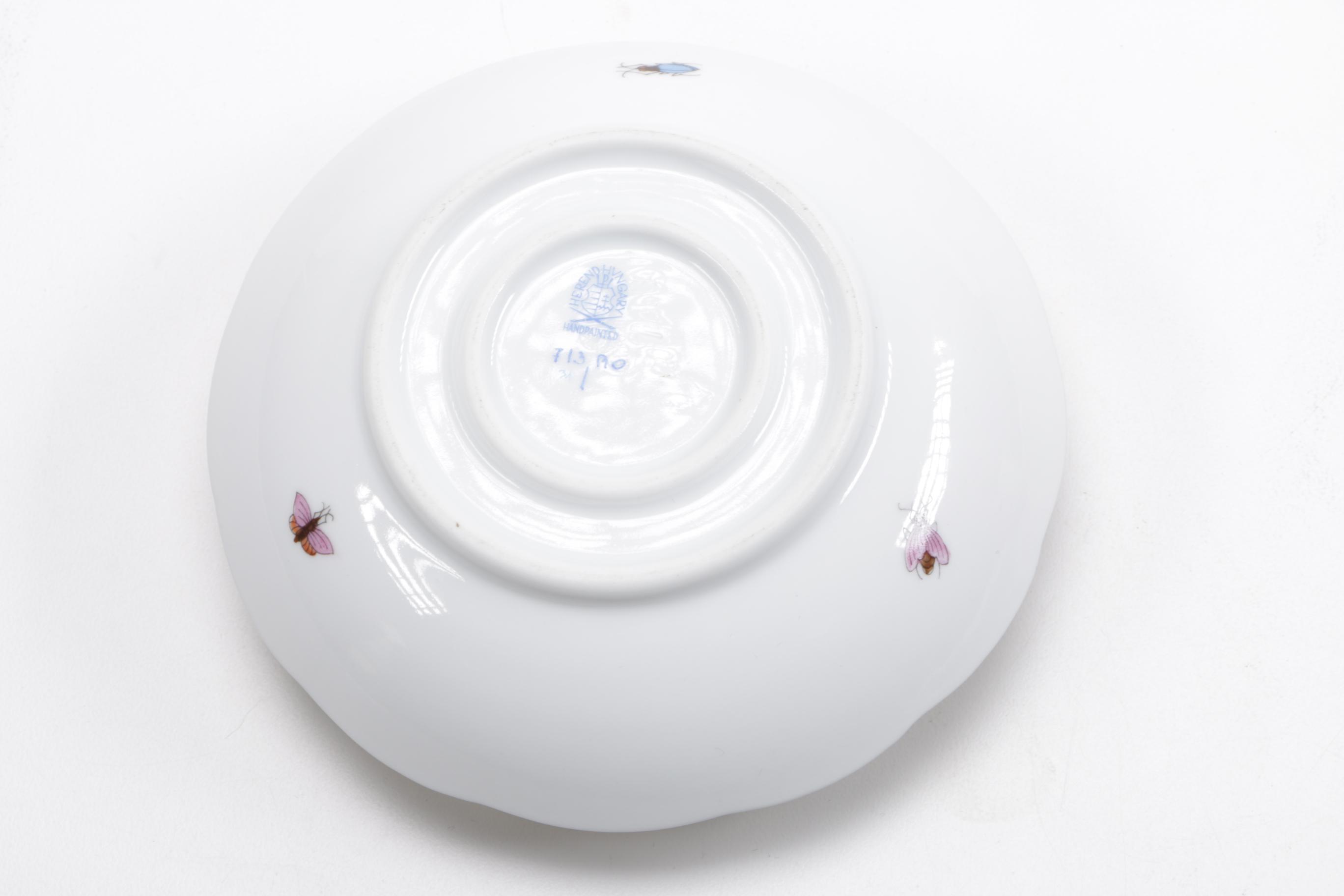 Porcelain Tableware Featuring Herend With 24K Gold