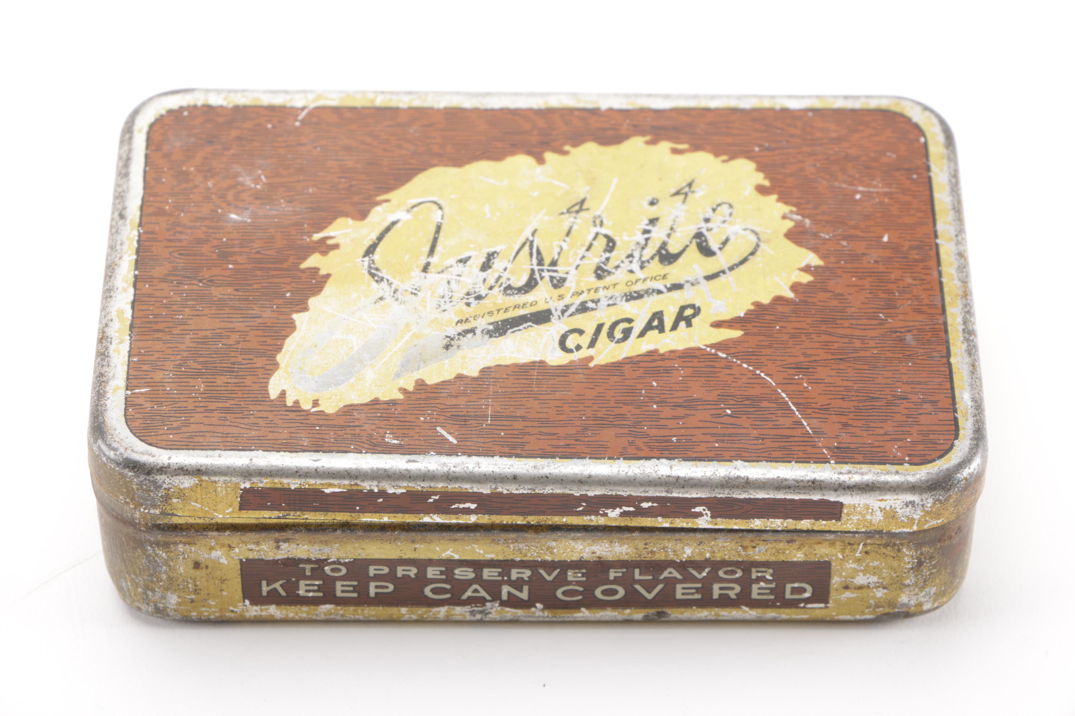 Collection of Cigar Boxes and Tins