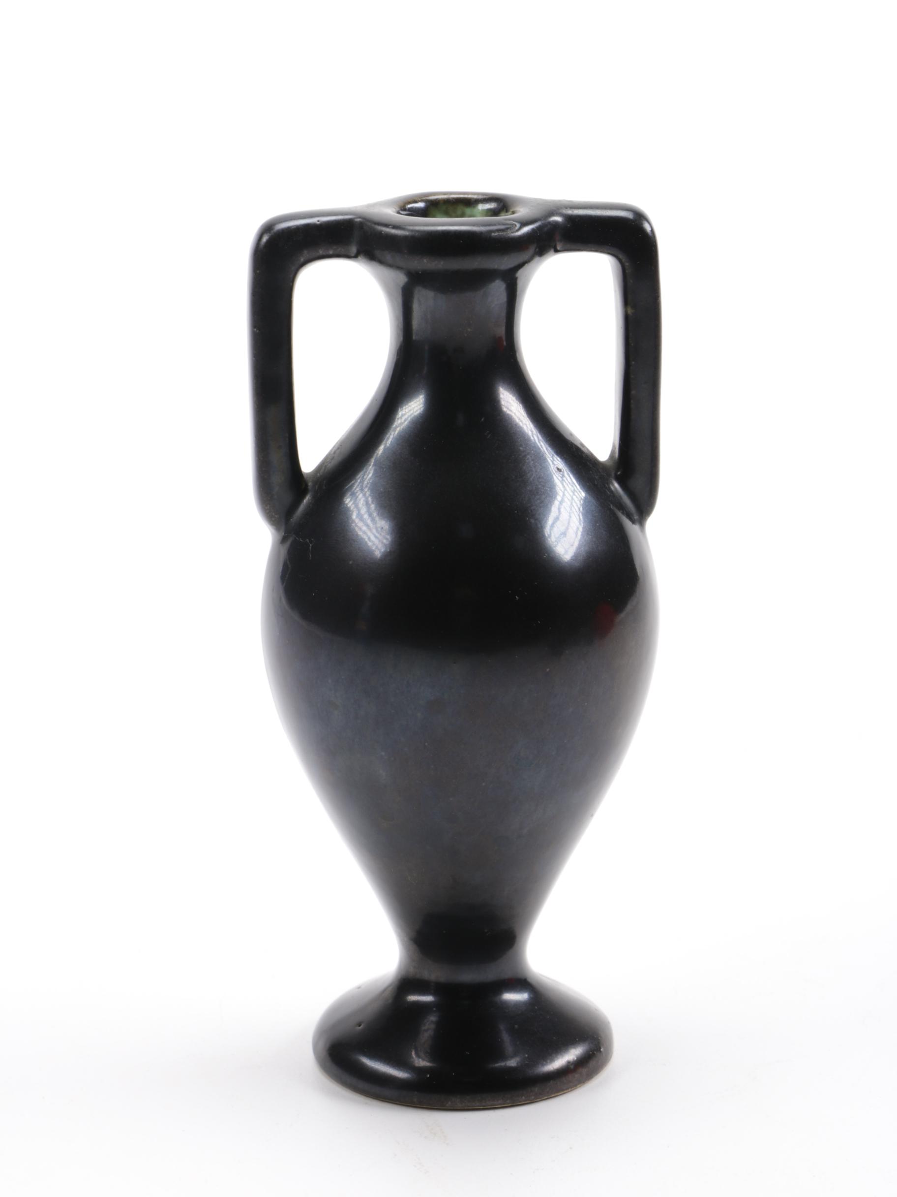 Black Glazed Pottery Vases and Figures