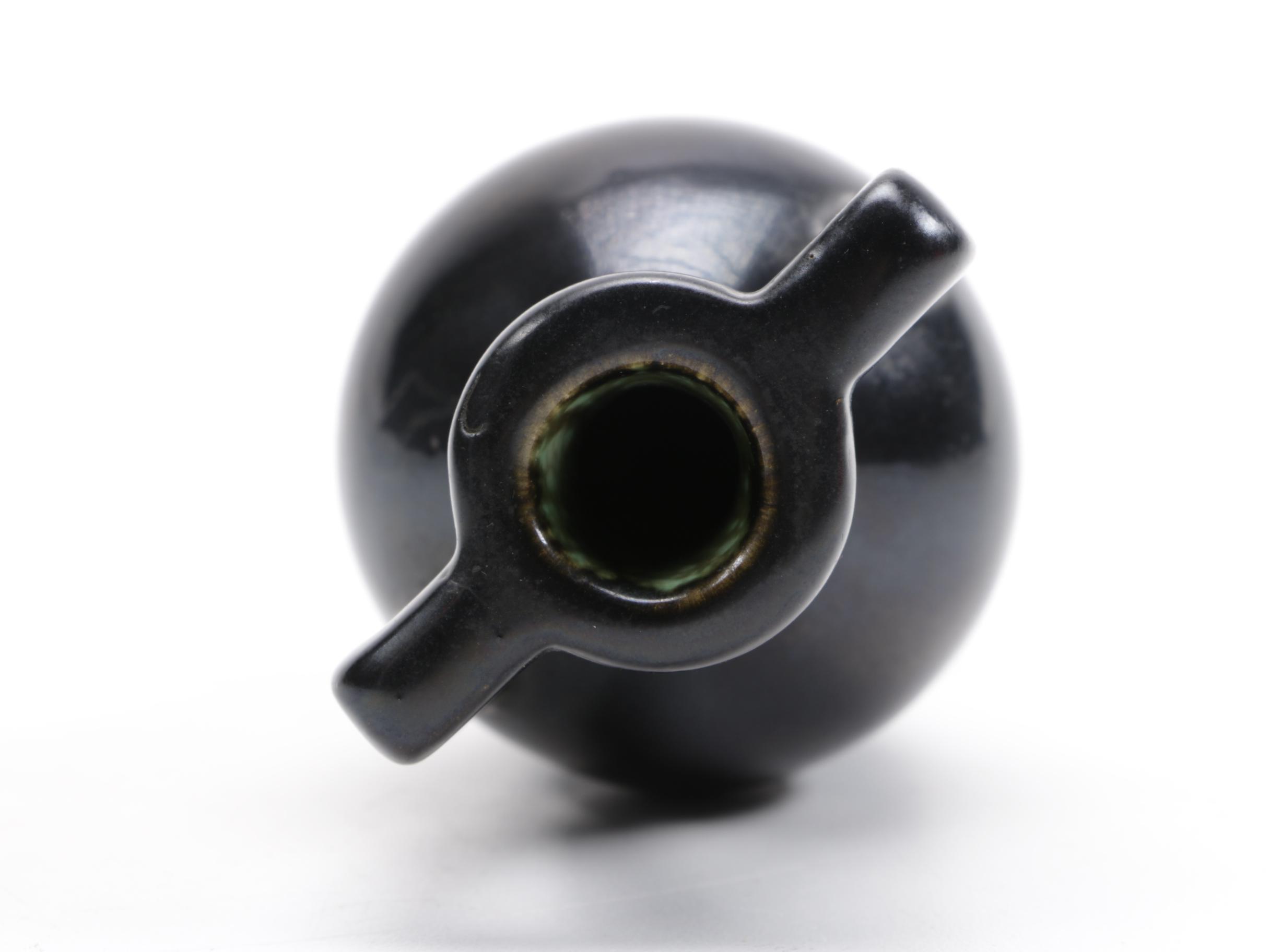 Black Glazed Pottery Vases and Figures