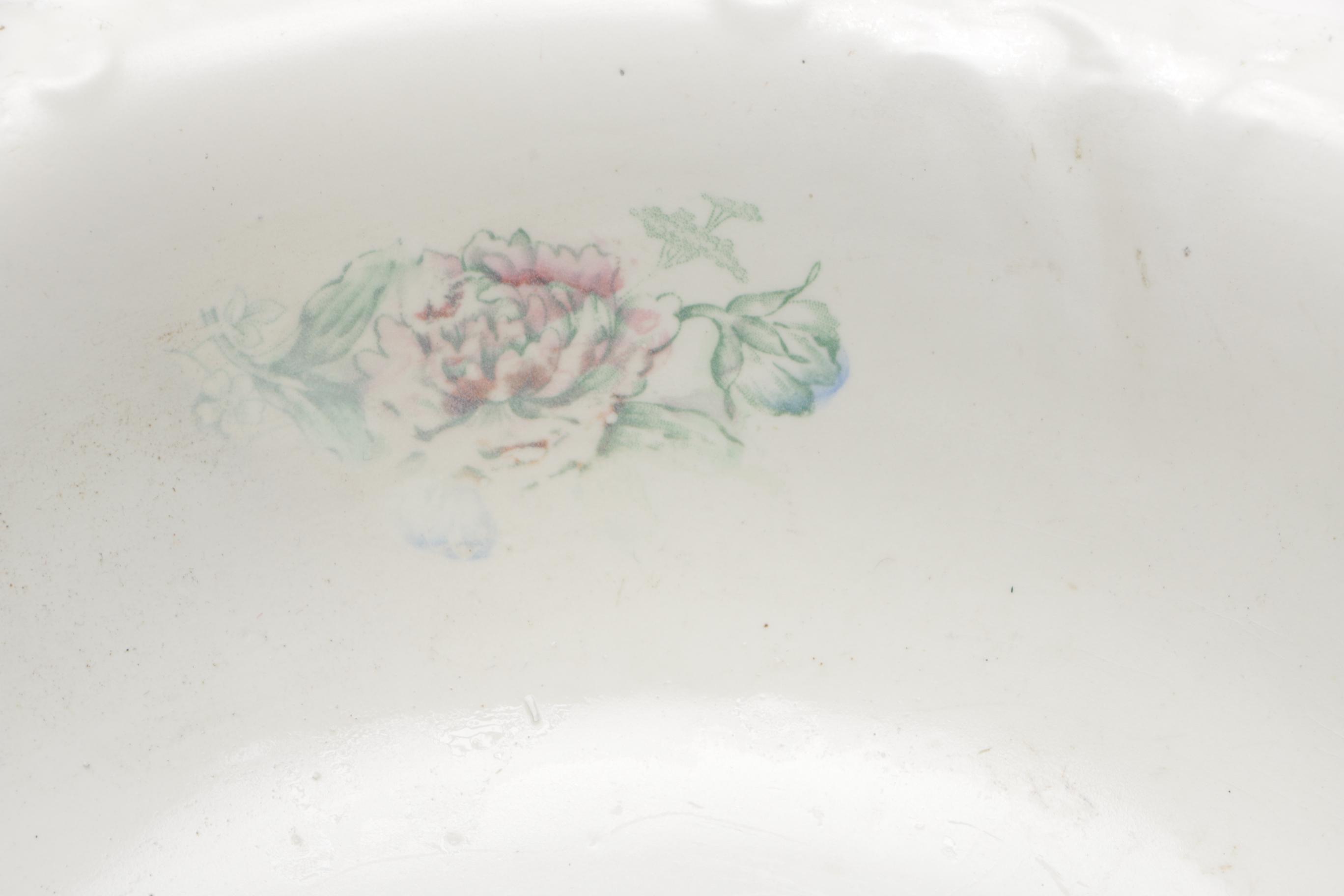 Antique Ford China Co. Wash Basin and Pitcher