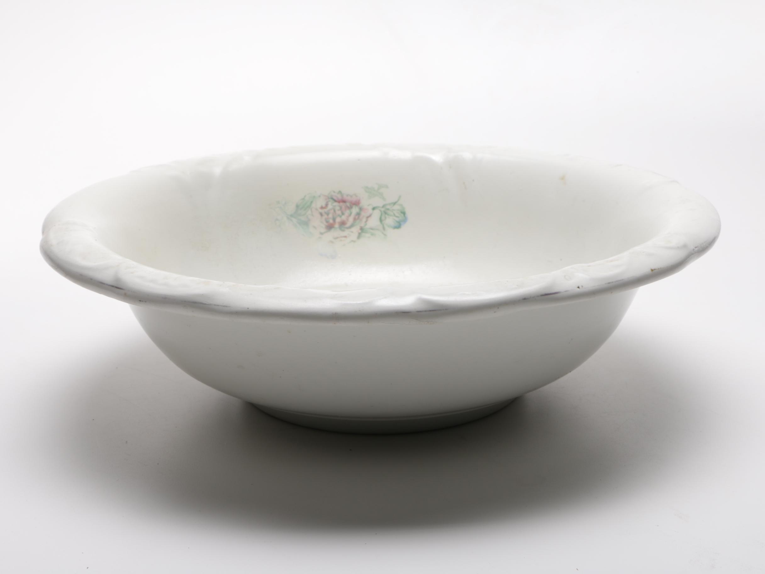 Antique Ford China Co. Wash Basin and Pitcher