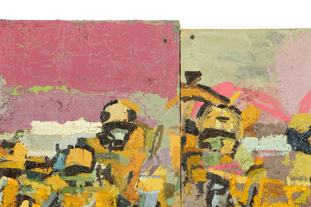 Clintel Steed Oil Painting on Panels "Marines on a Boat"