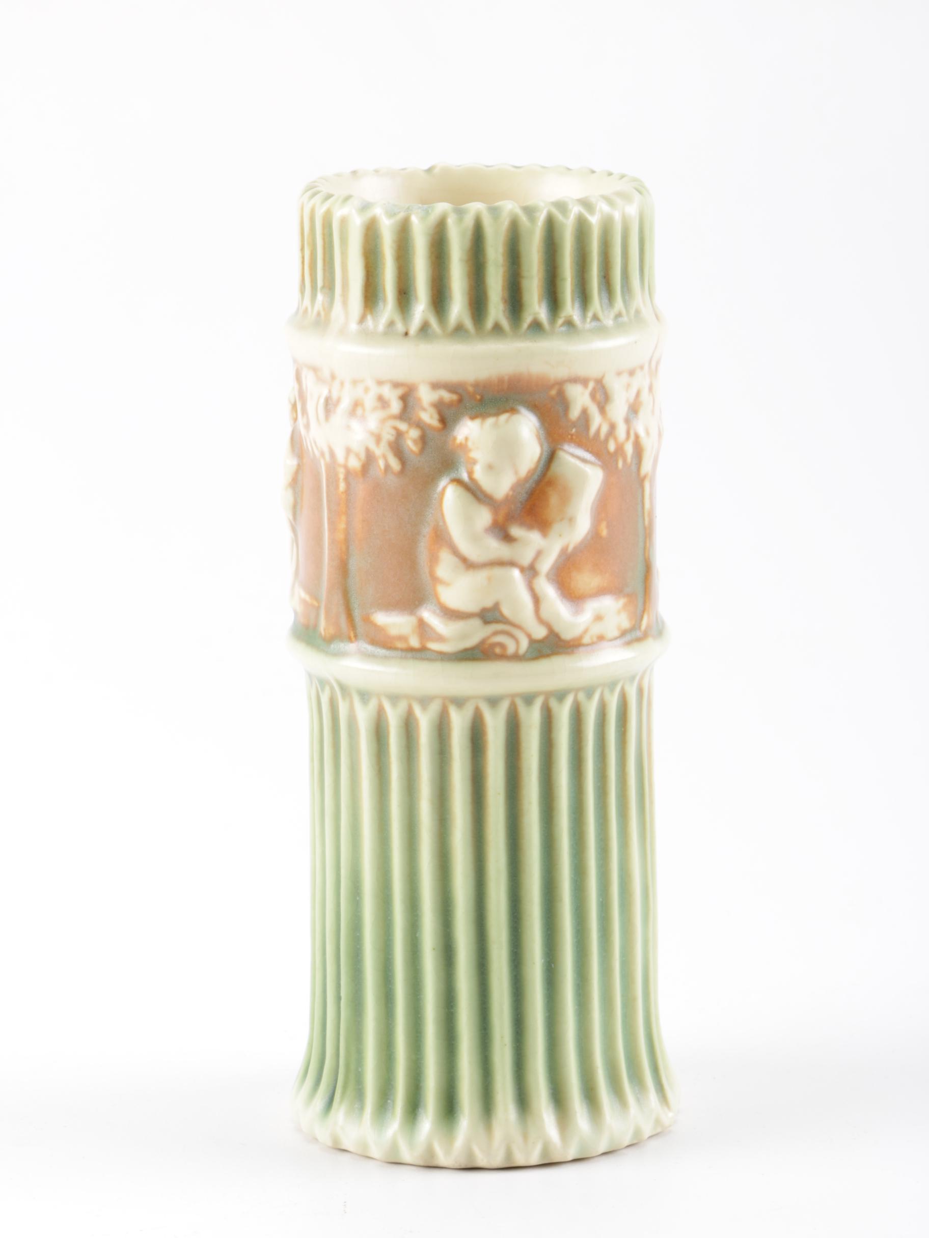 Roseville "Donatello" Vase and Bowl