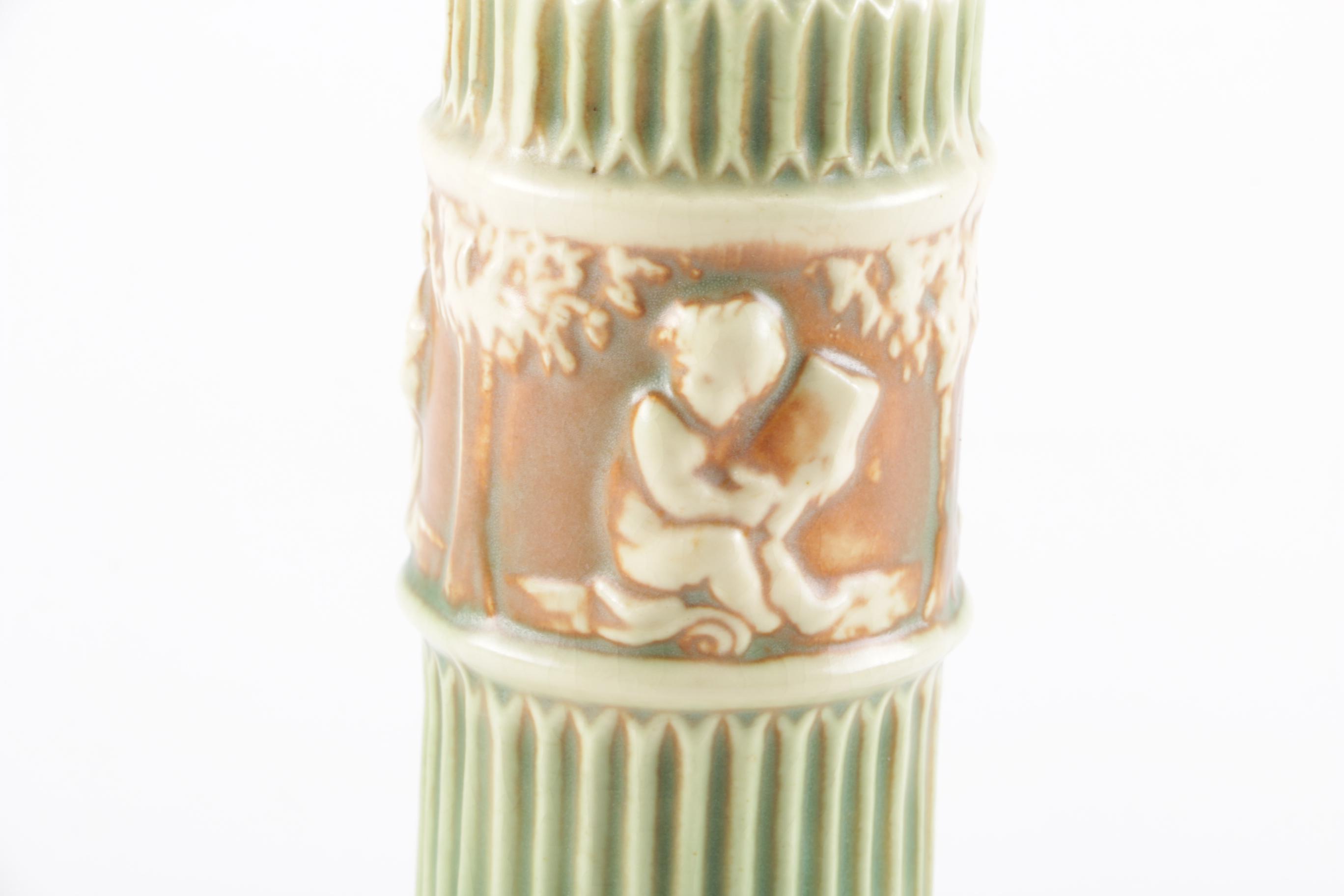 Roseville "Donatello" Vase and Bowl