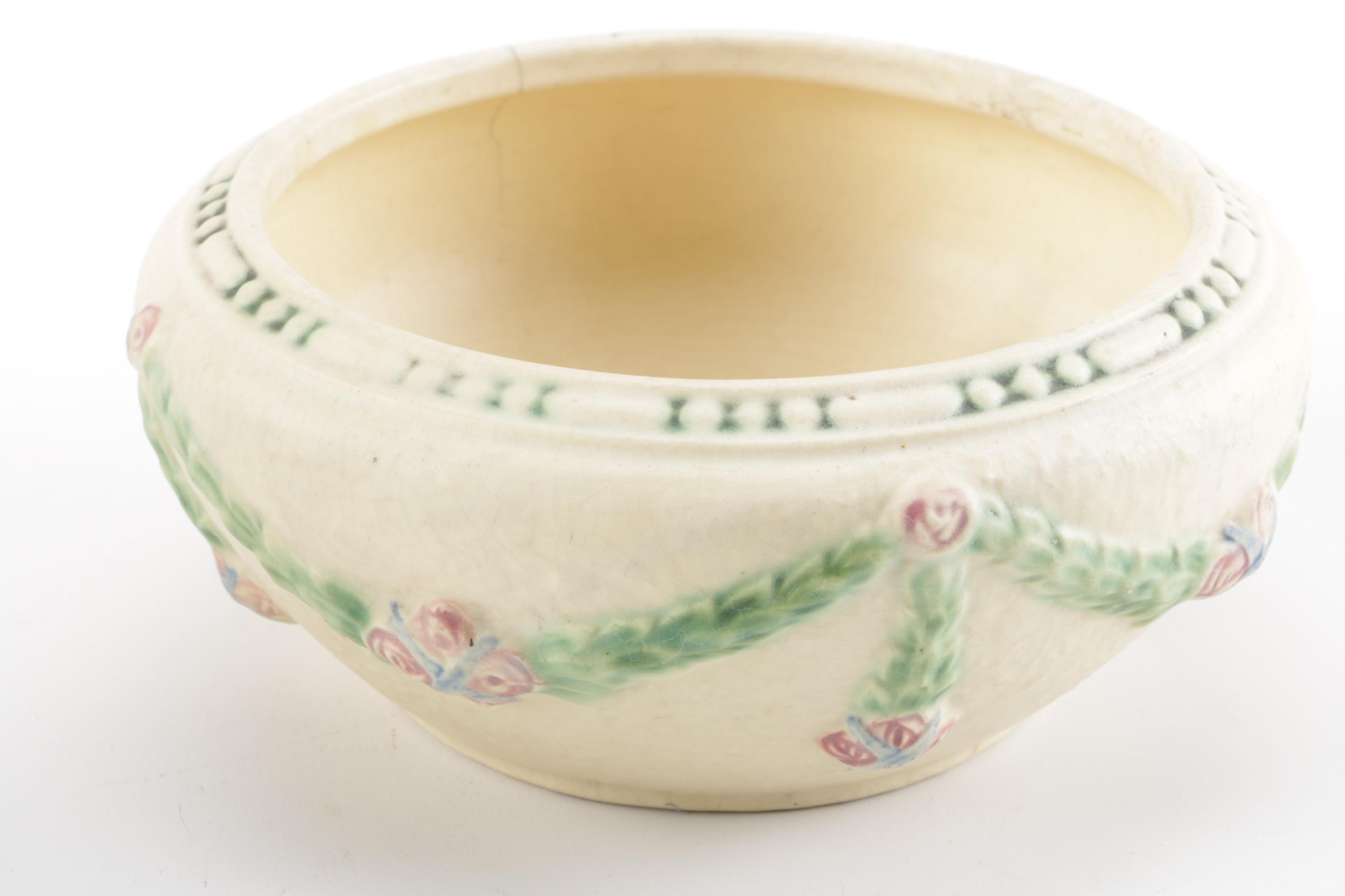 Roseville "Donatello" Vase and Bowl