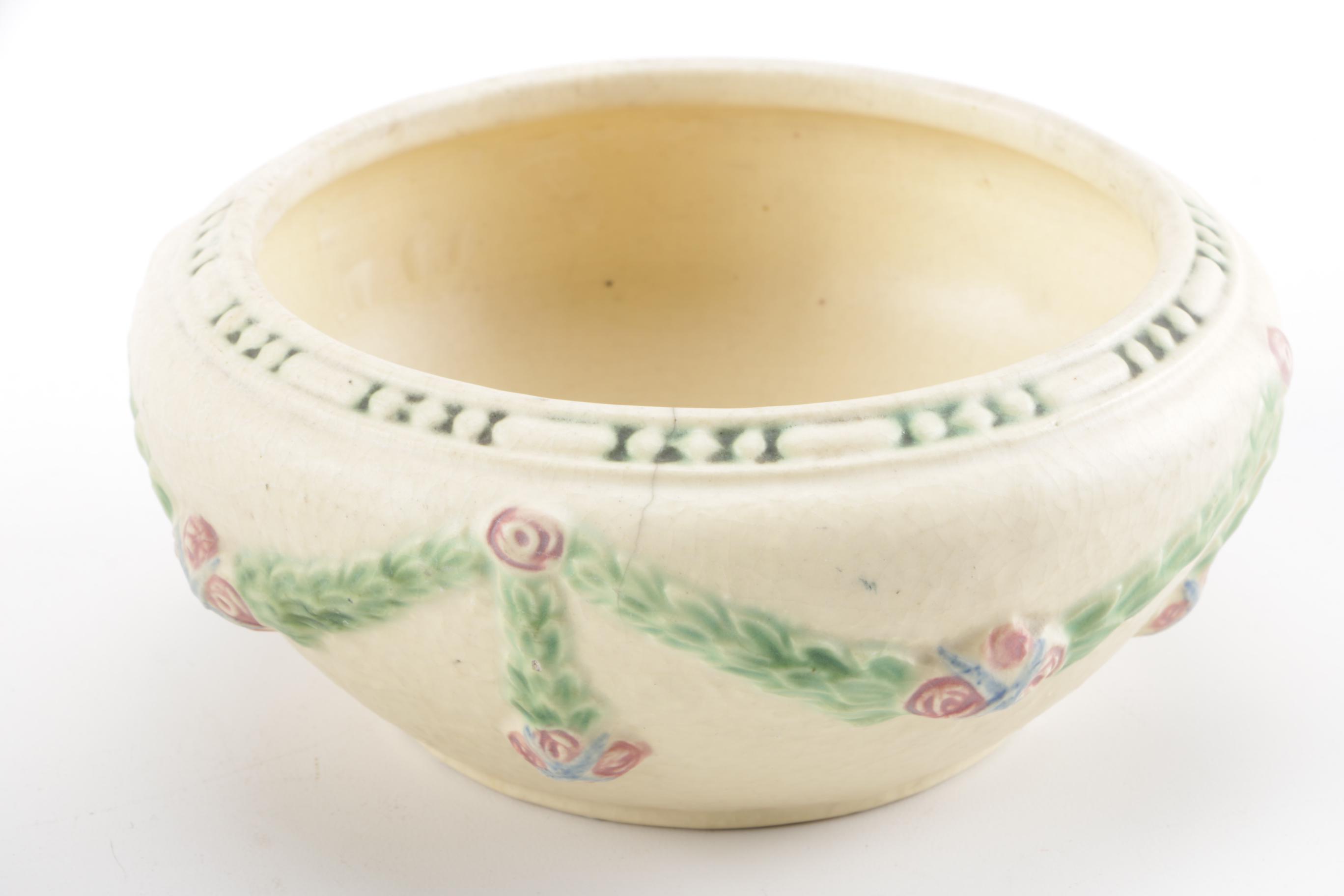 Roseville "Donatello" Vase and Bowl