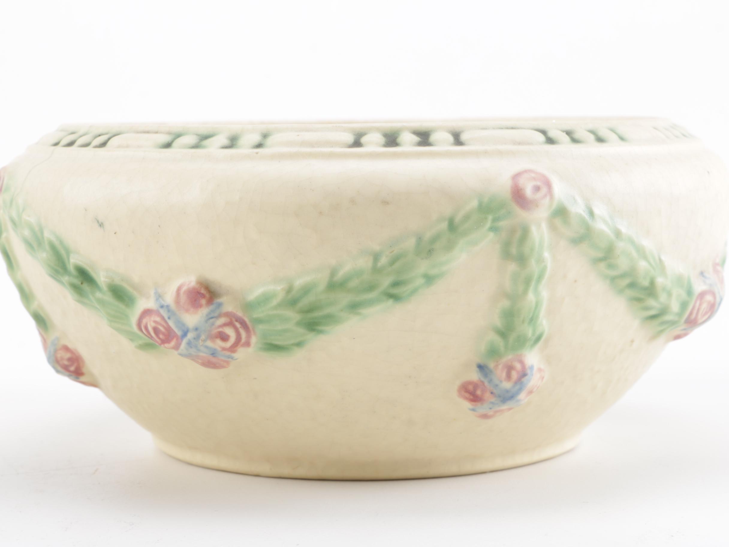 Roseville "Donatello" Vase and Bowl