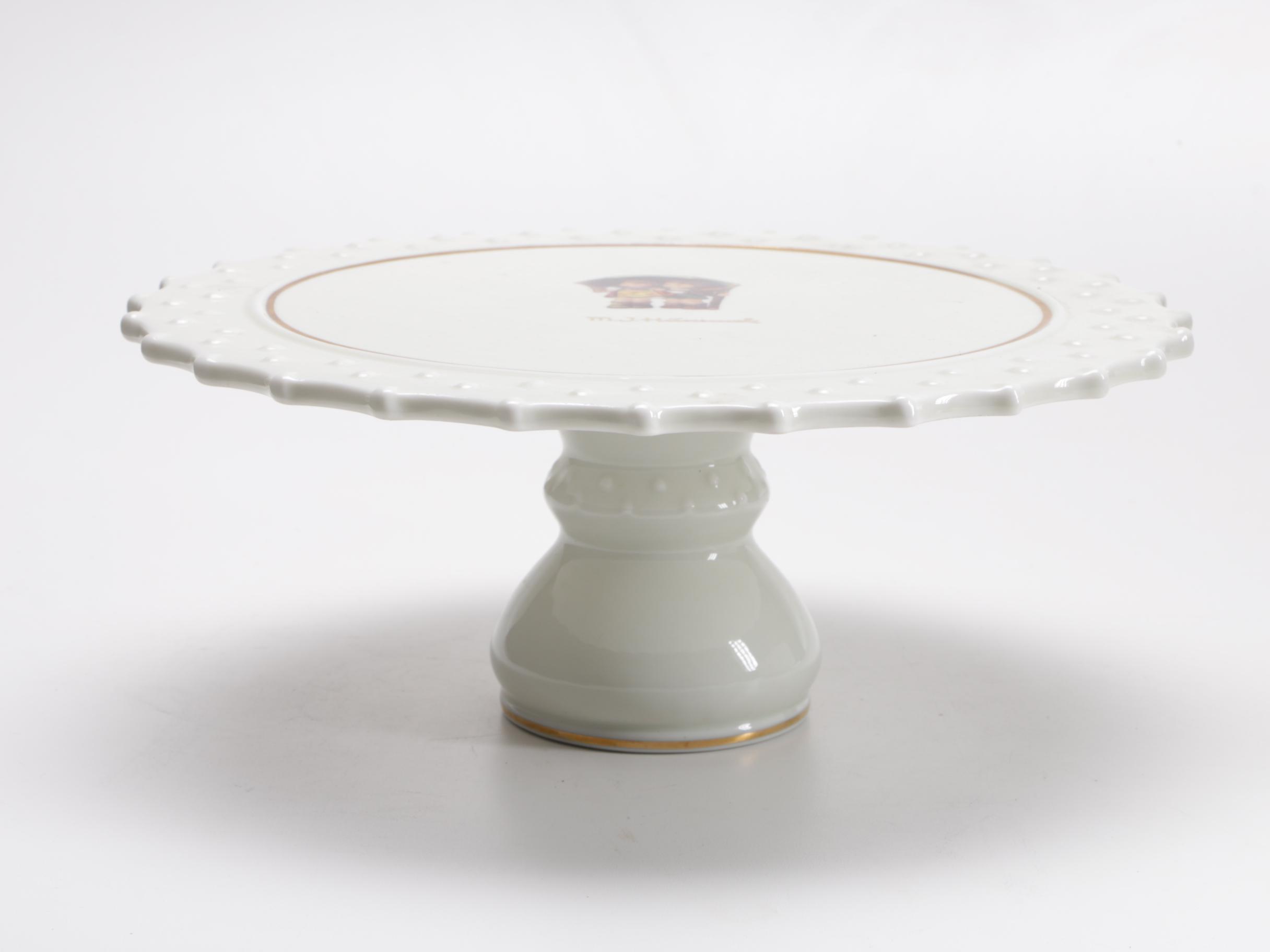 Hummel Cake Platter & Bowl