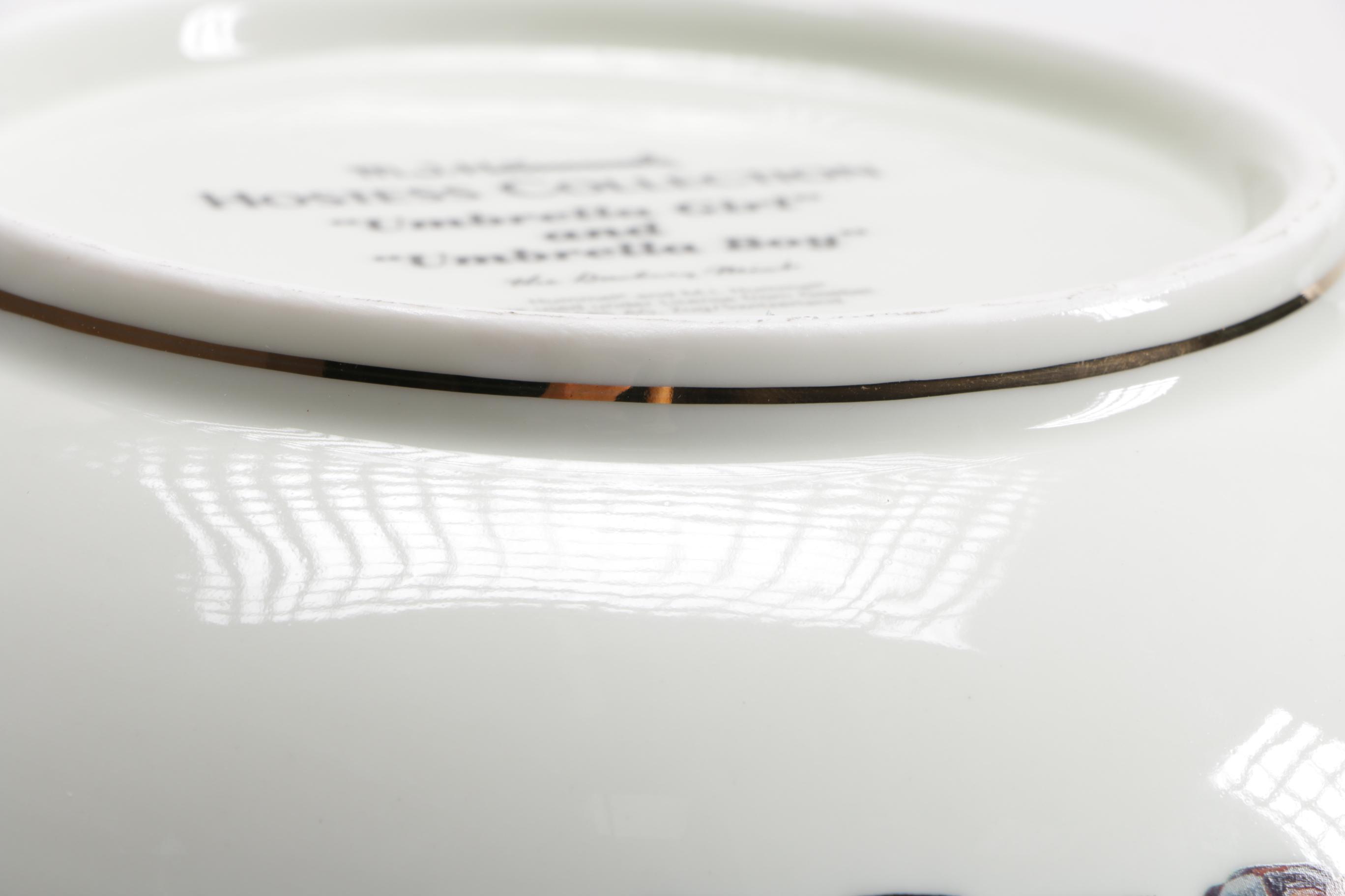 Hummel Cake Platter & Bowl