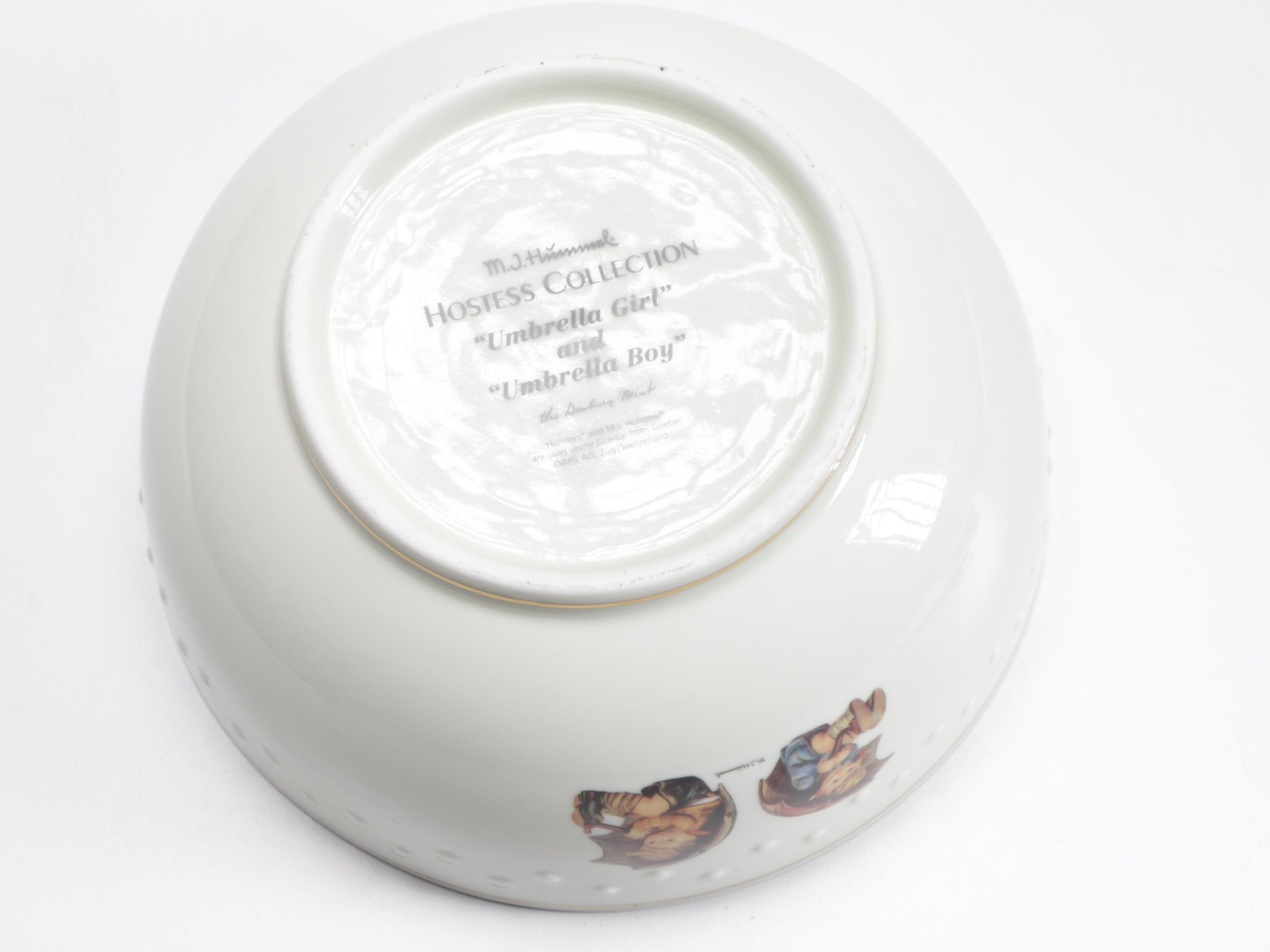 Hummel Cake Platter & Bowl