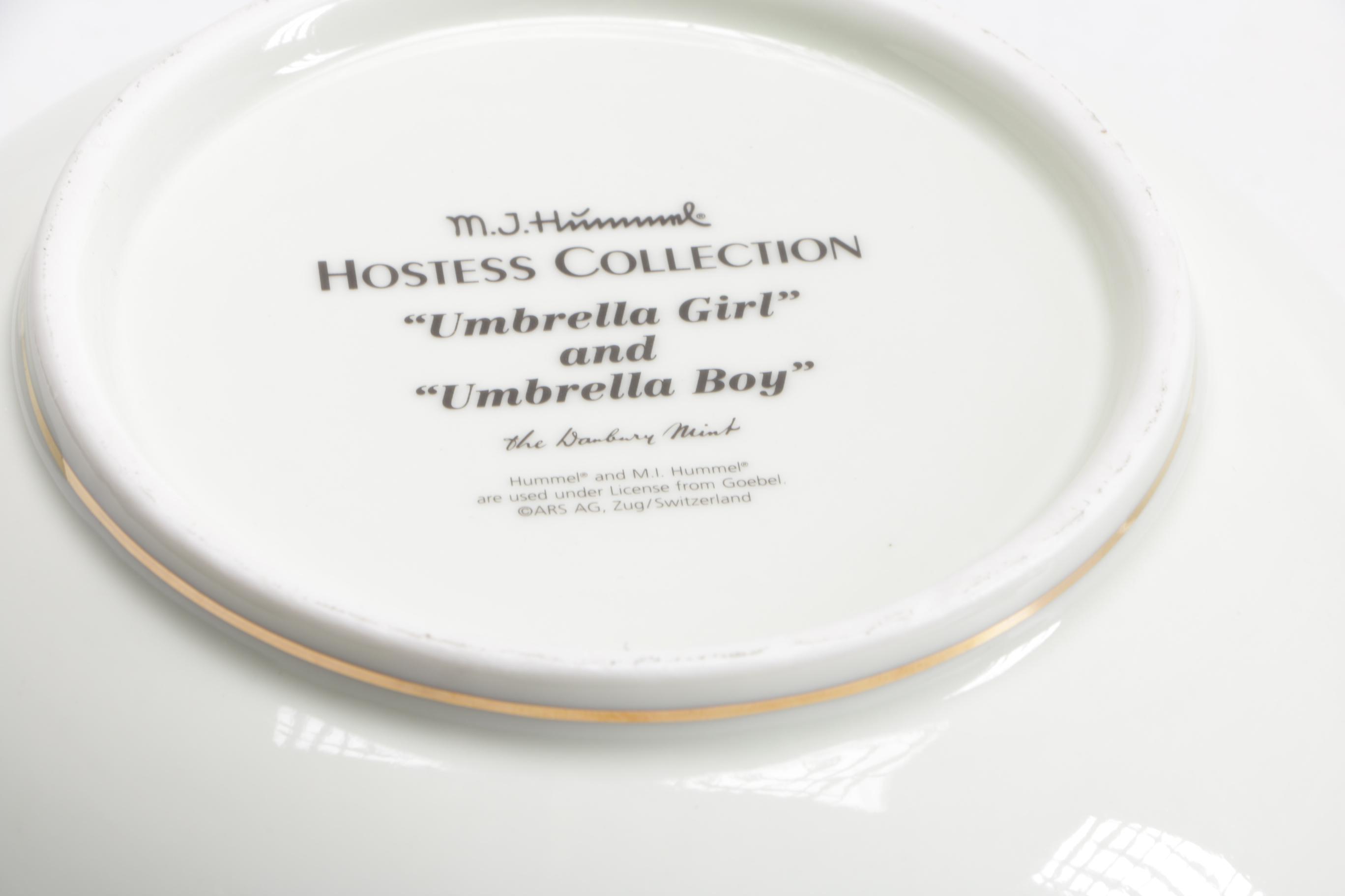 Hummel Cake Platter & Bowl