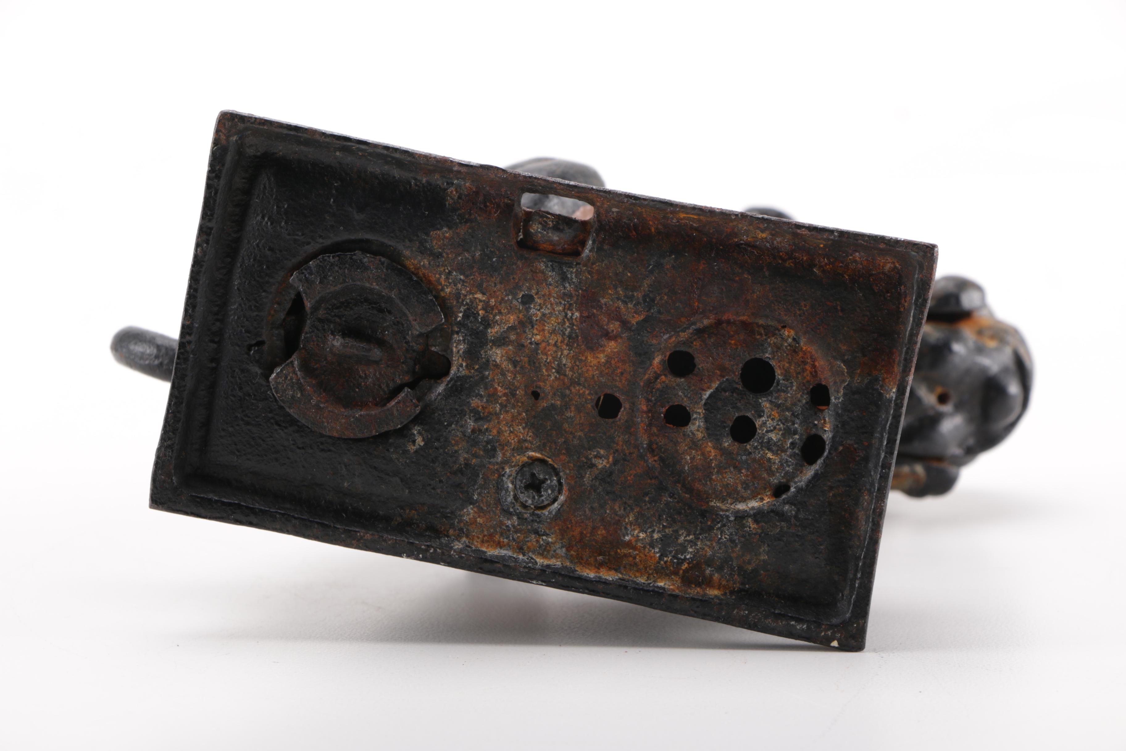 Cast Iron Bull Dog Bank