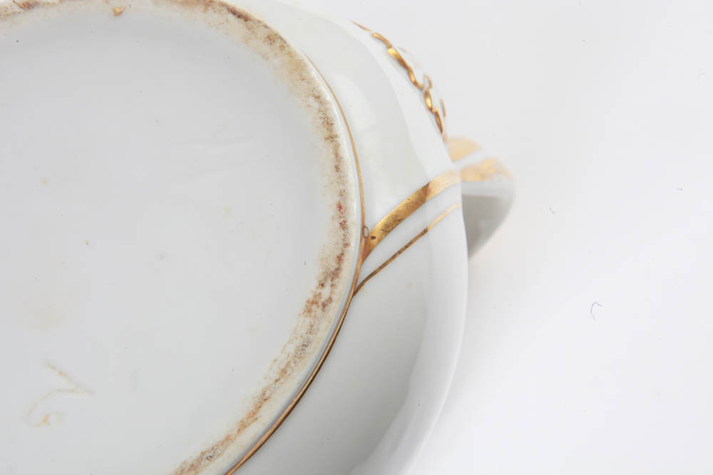 Late 18th Century Ludwigsburg Fine German Porcelain Dinnerware