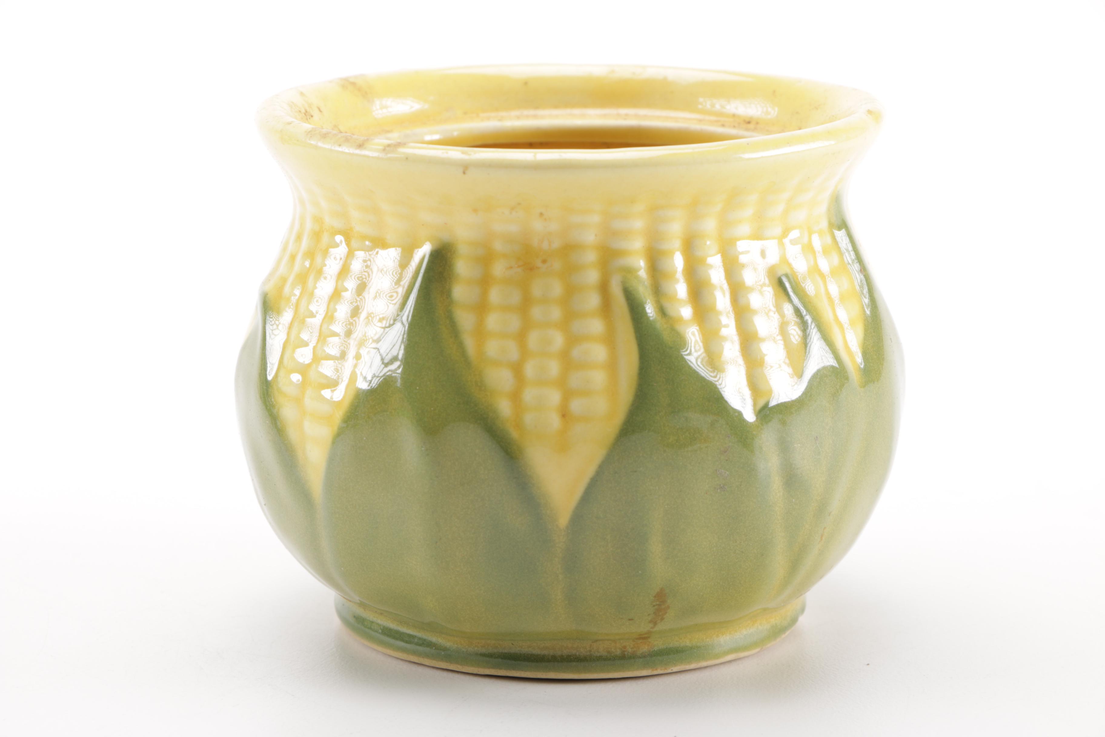 Vintage Figural Pottery Vessels Including Shawnee