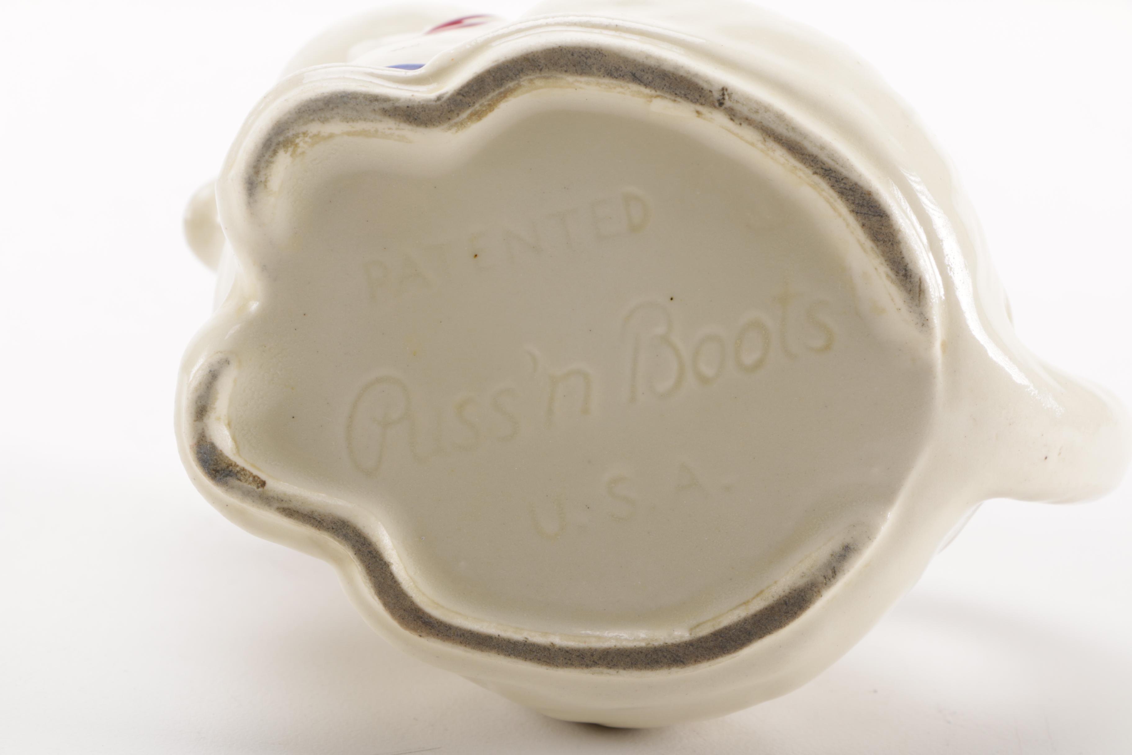 Vintage Figural Pottery Vessels Including Shawnee